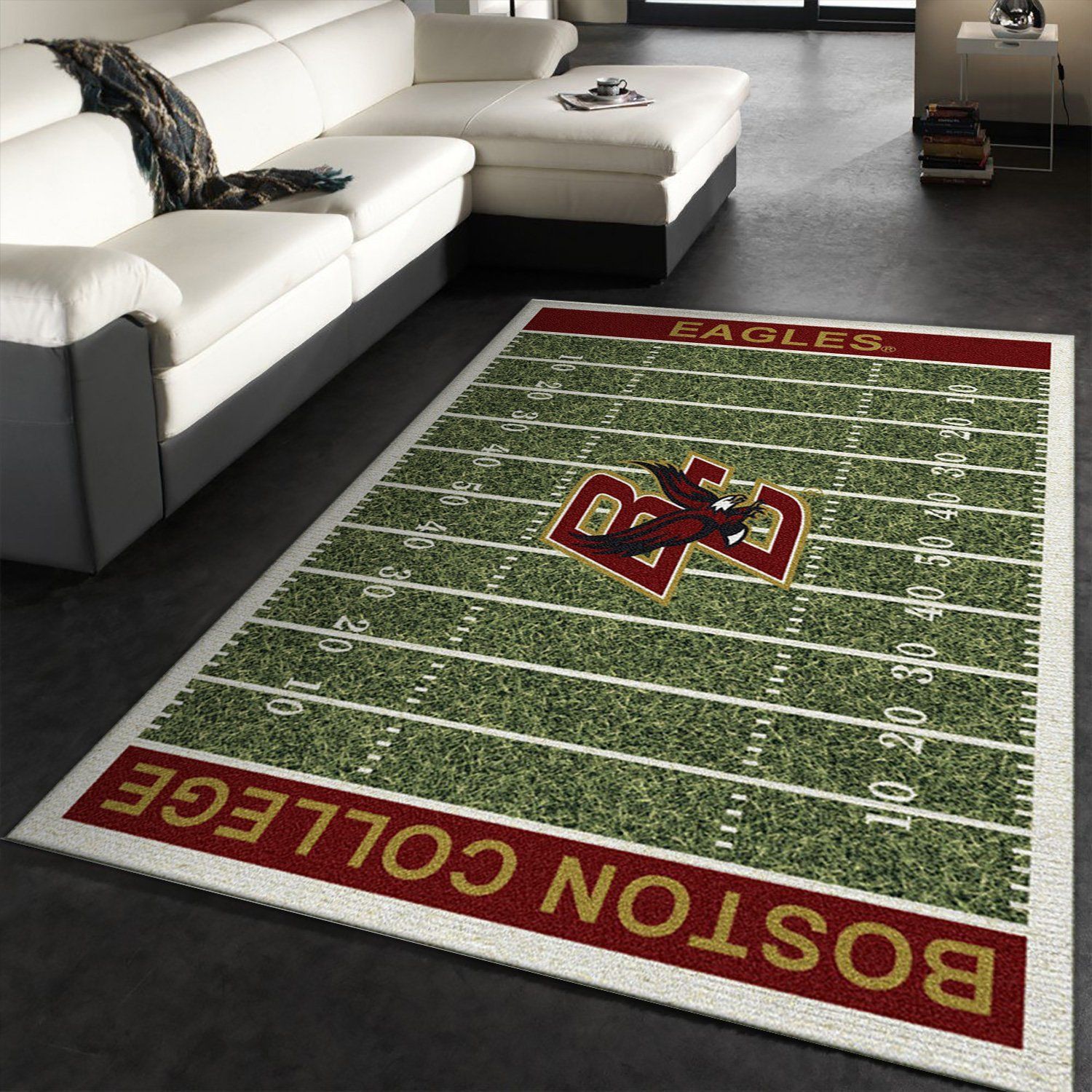 College Boston College NFL Team Logo Area Rug, Kitchen Rug, Family Gift US Decor - Indoor Outdoor Rugs