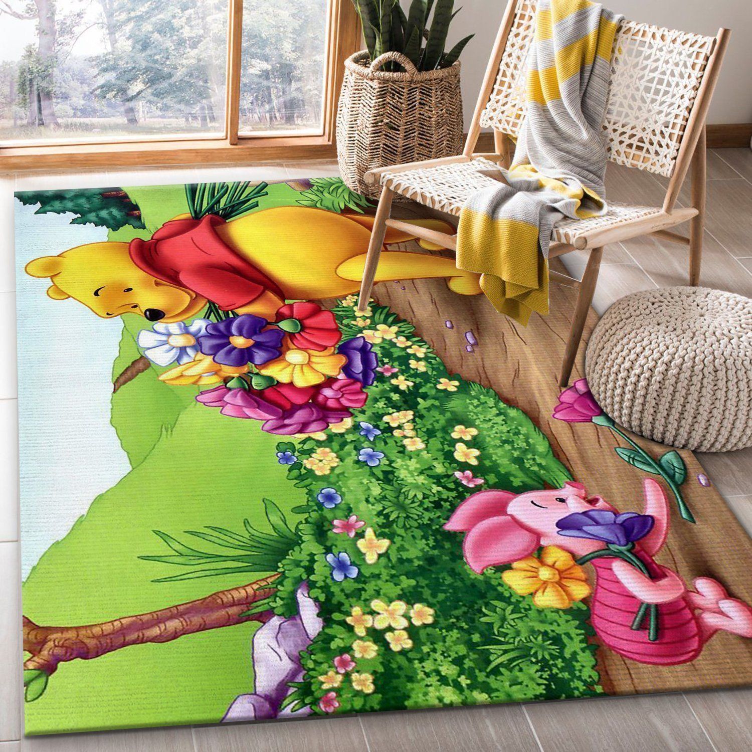 Winnie The Pooh Ver18 Disney Area Rug Bedroom Rug Home US Decor - Indoor Outdoor Rugs