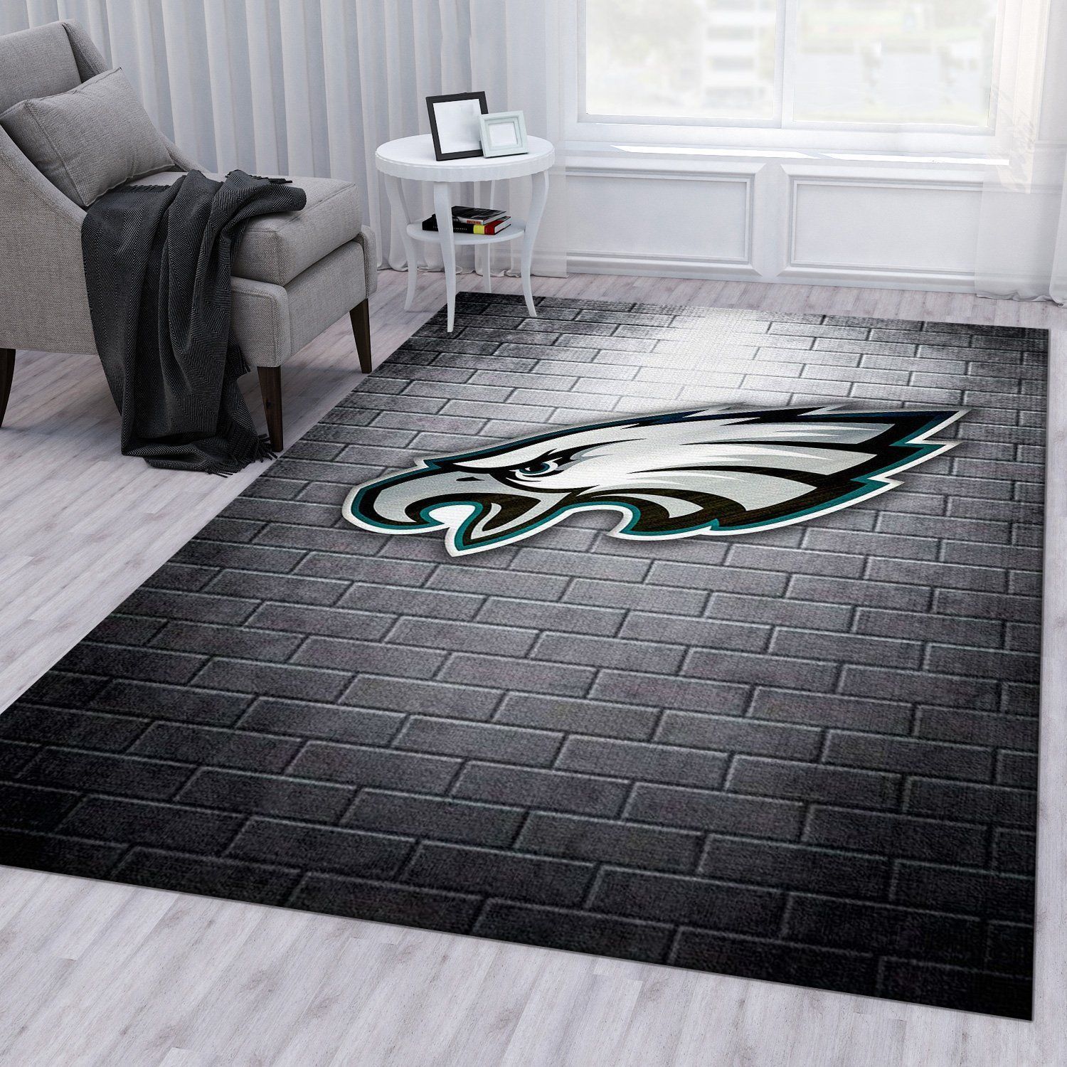 Philadelphia Eagles Nfl Area Rug Bedroom Rug US Gift Decor - Indoor Outdoor Rugs