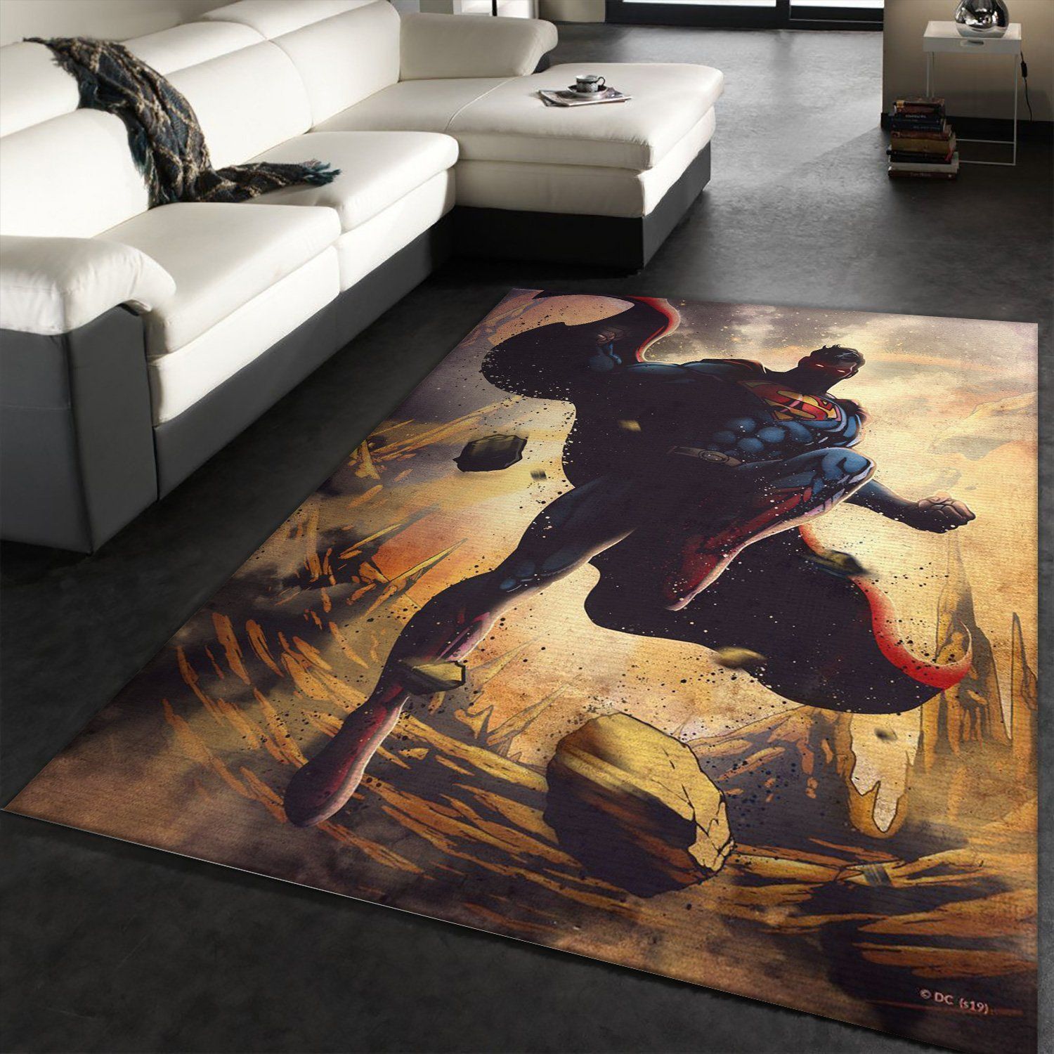 Superman DC Area Rug, Gift for fans, Christmas Gift US Decor - Indoor Outdoor Rugs