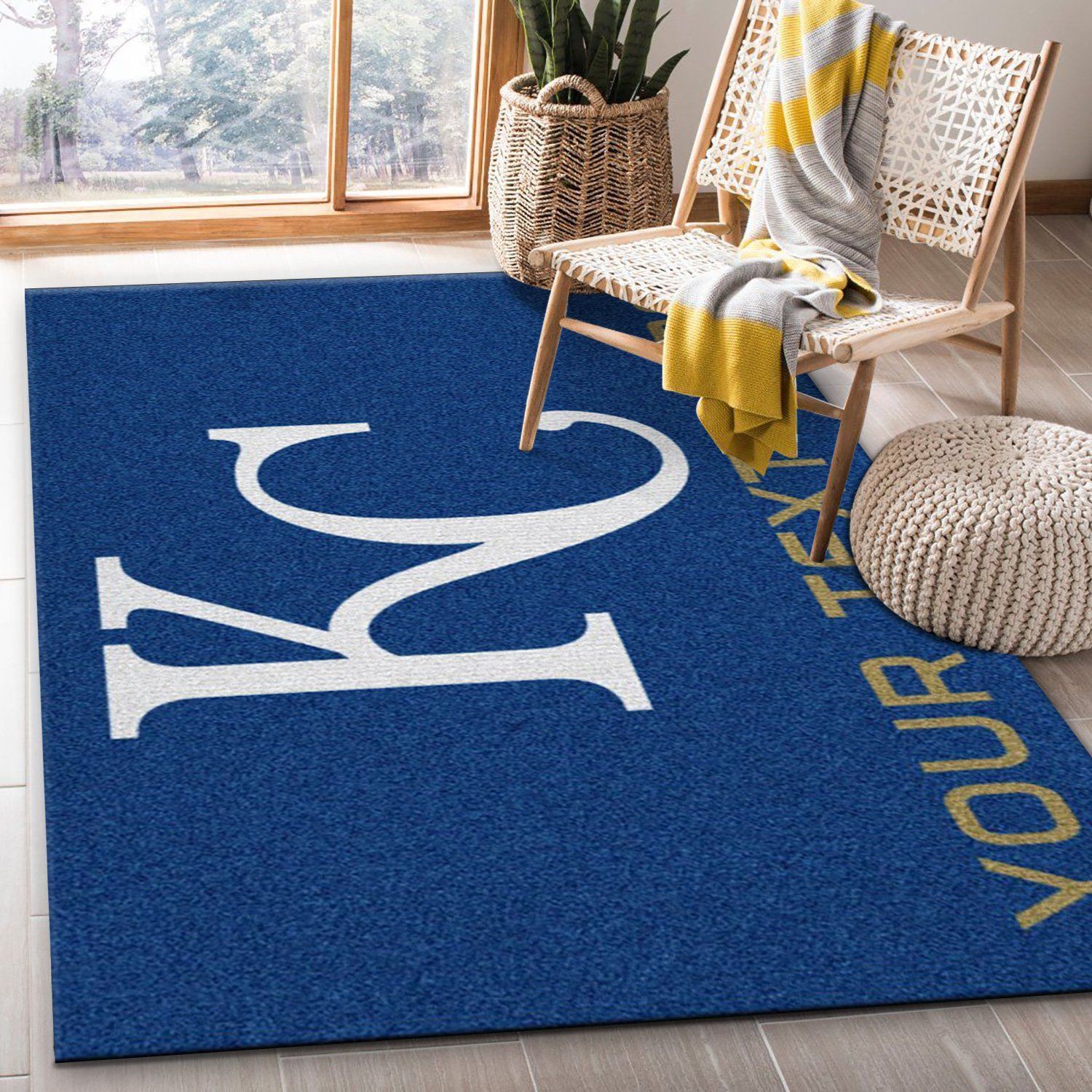 Customizable Kansas City Royals Personalized Accent Rug Area Rug For Christmas, Home Decor Floor Decor - Indoor Outdoor Rugs