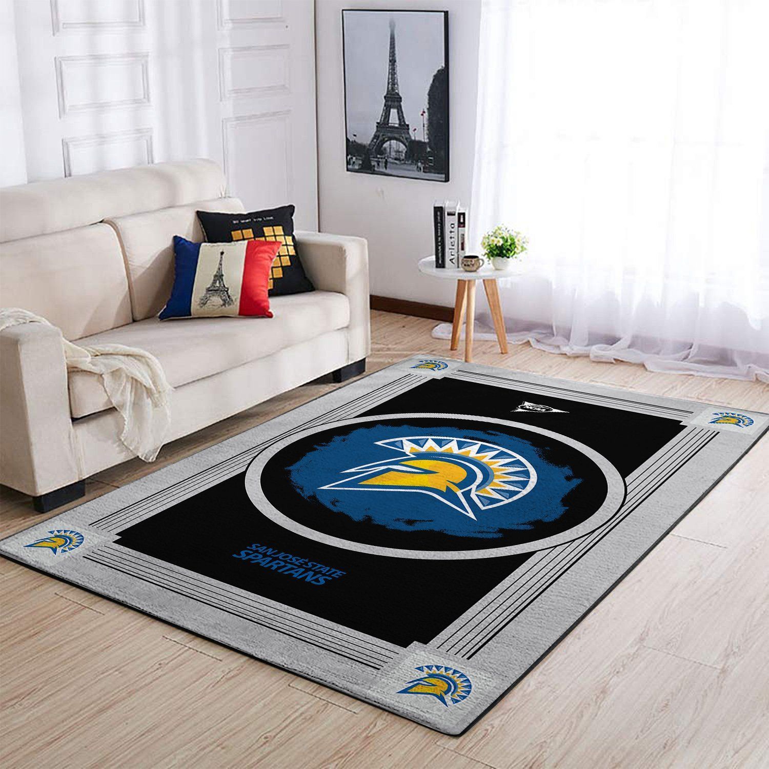 San Jose State Spartans Ncaa Team Logo Nice Gift Home Decor Rectangle Area Rug - Indoor Outdoor Rugs