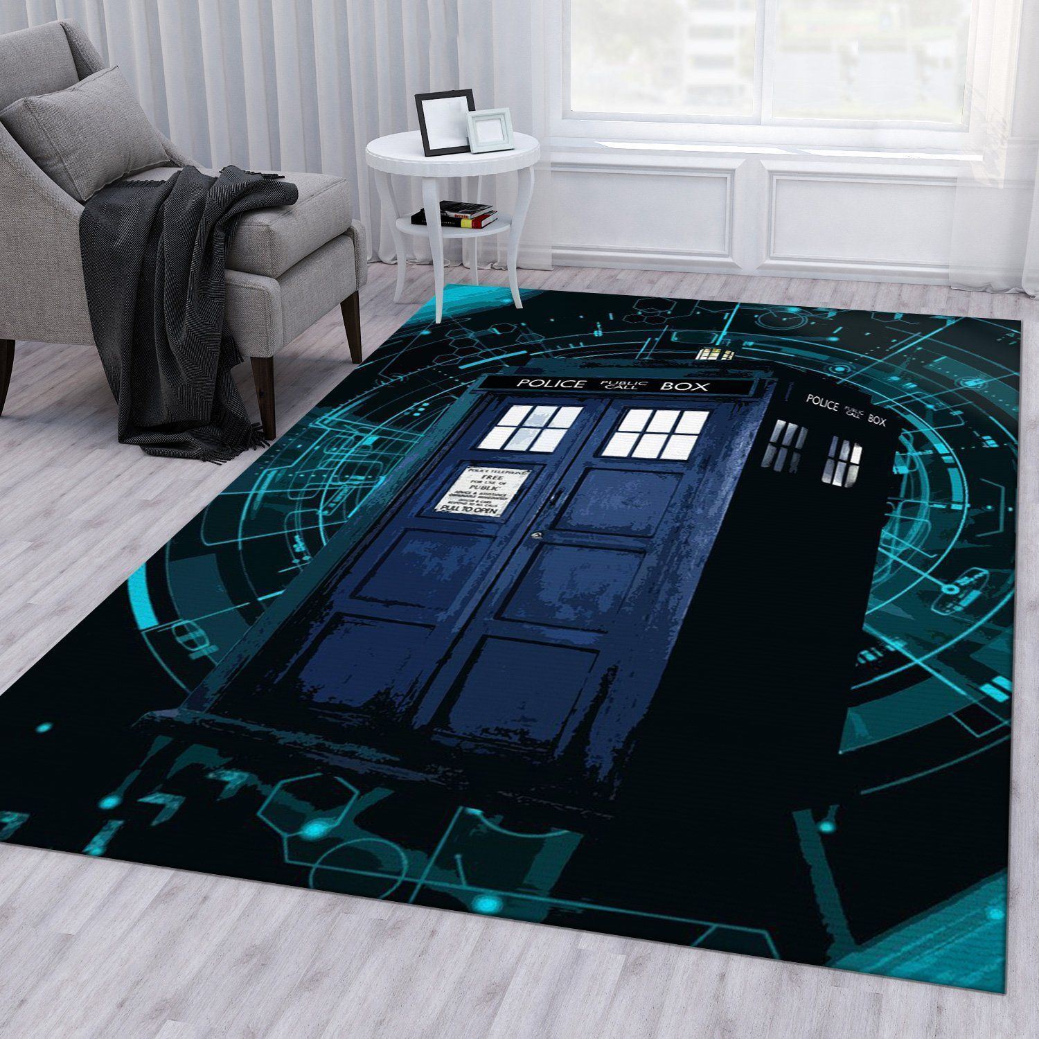 Time Tecnology Area Rug For Christmas Bedroom Rug US Gift Decor - Indoor Outdoor Rugs