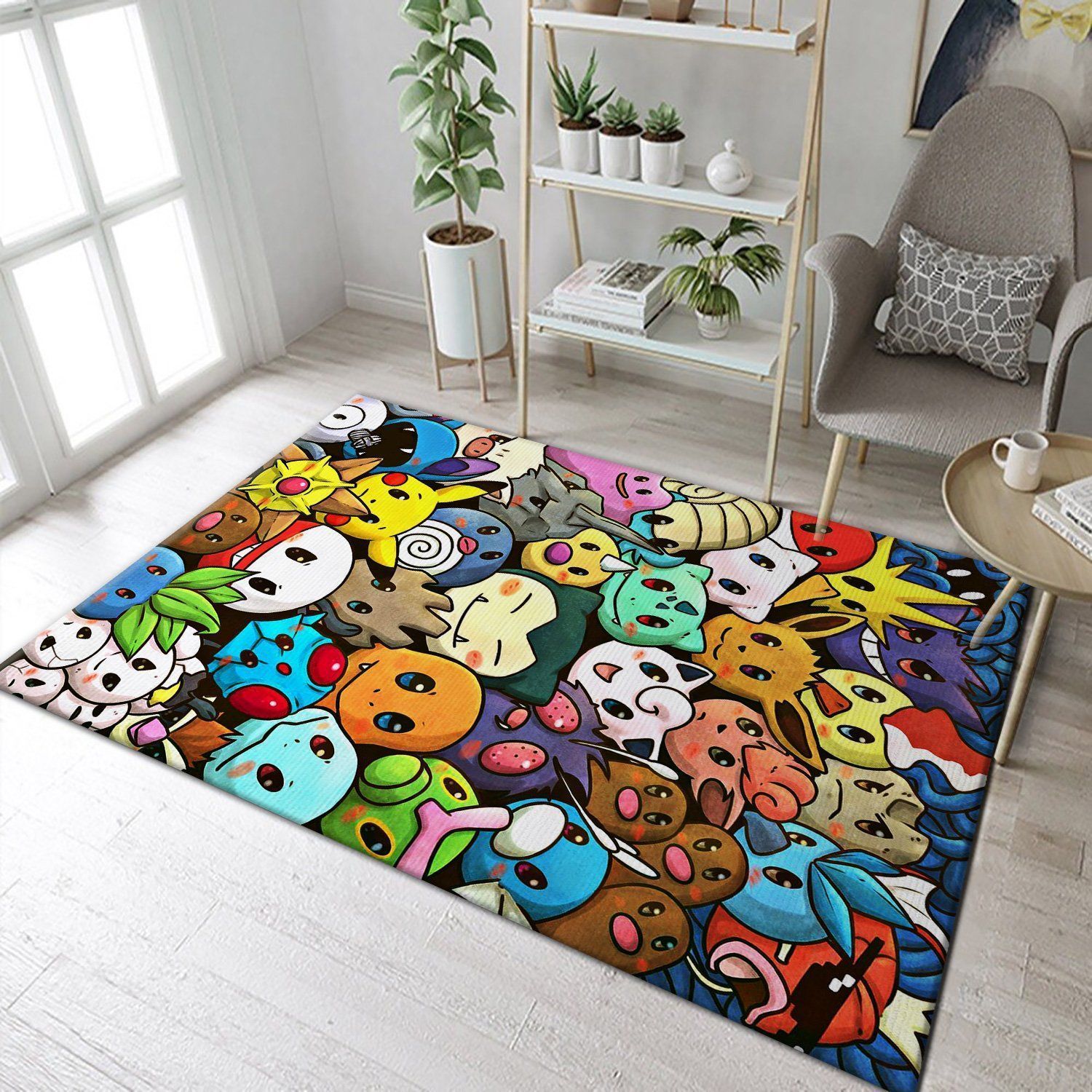 Pokemon Anime Movies Area Rugs Living Room Carpet Christmas Gift Floor Decor The US Decor - Indoor Outdoor Rugs