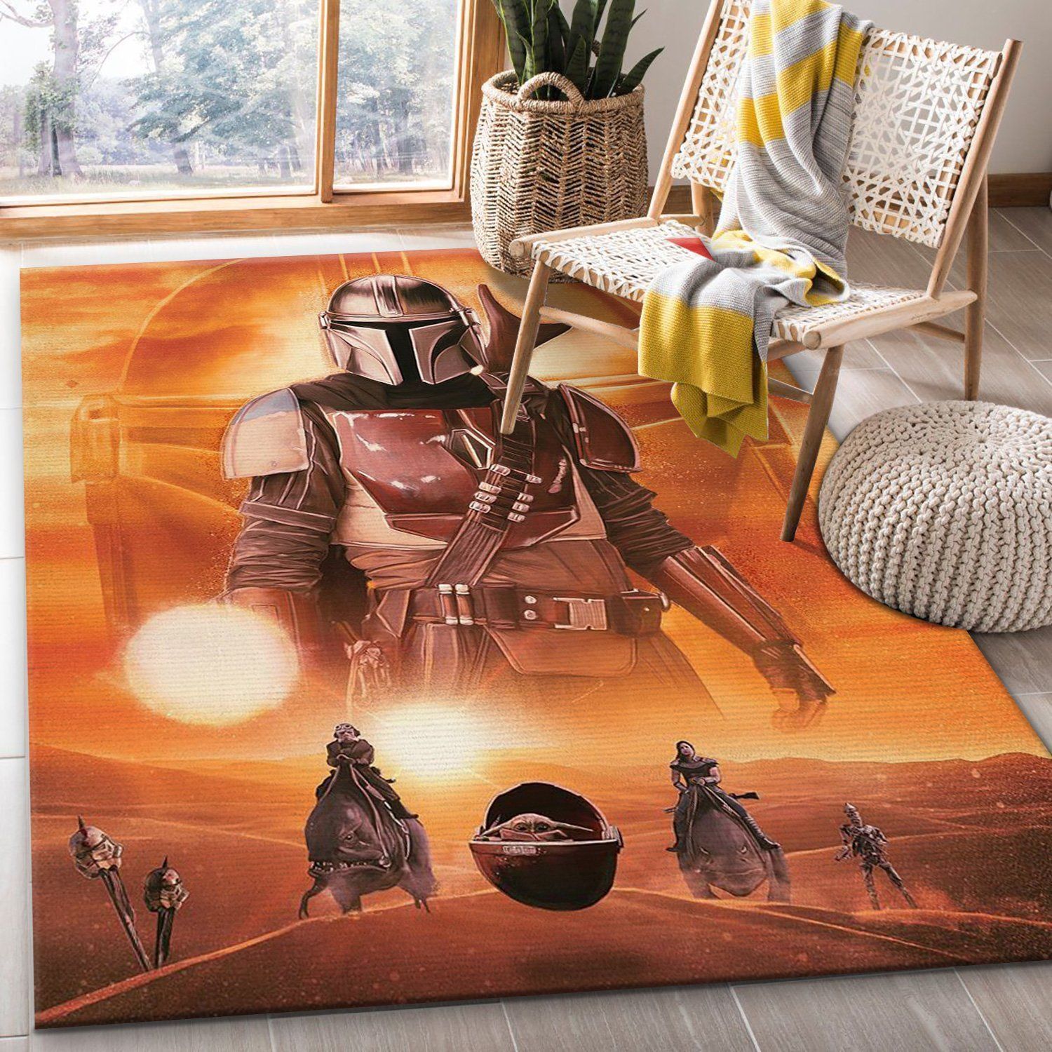 Mandalorian Baby Yoda Ver30 Christmas Gift Rug Bedroom Rug US Gift Decor - Indoor Outdoor Rugs