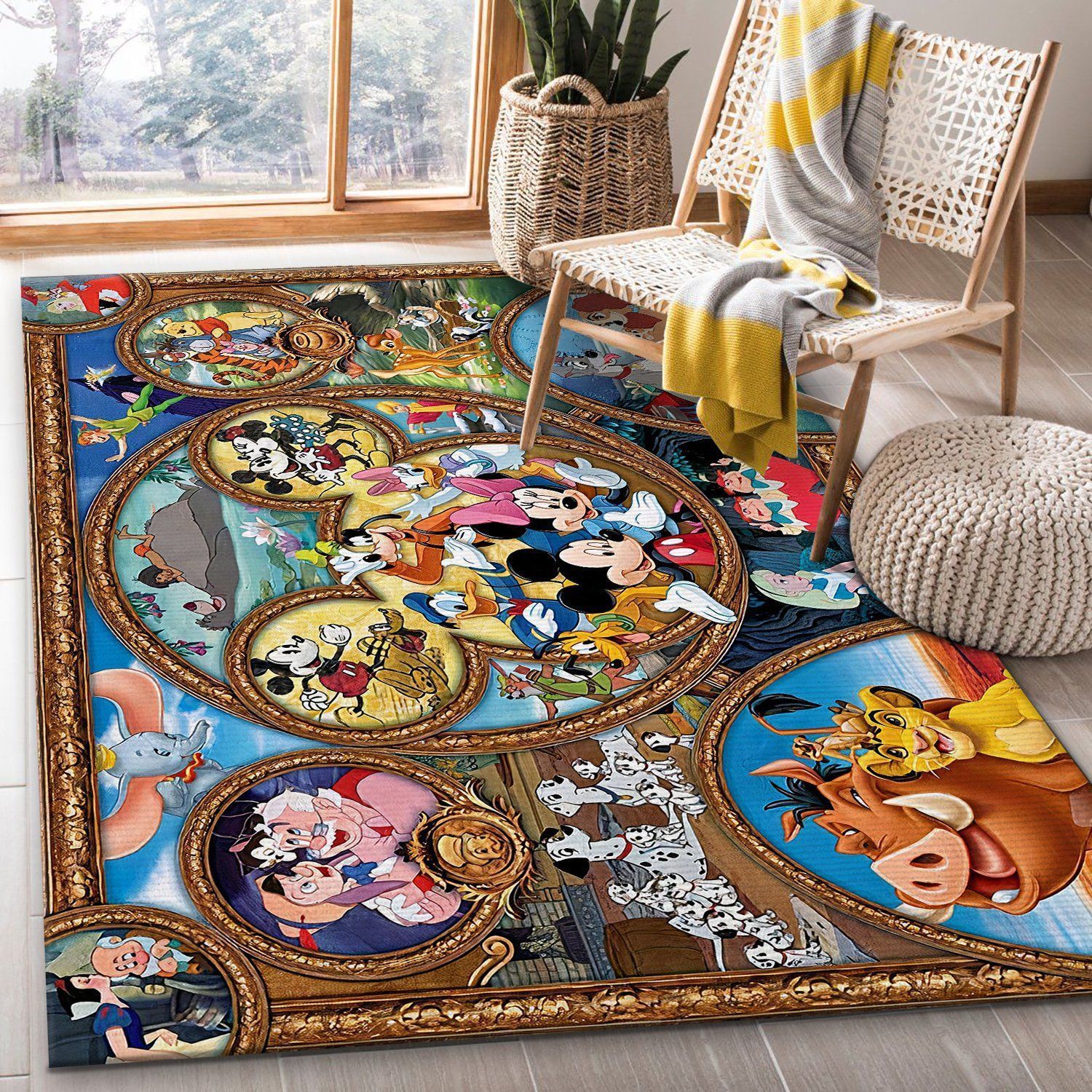 Disney Characters Area Rugs Living Room Carpet Floor Decor The US Decor - Indoor Outdoor Rugs