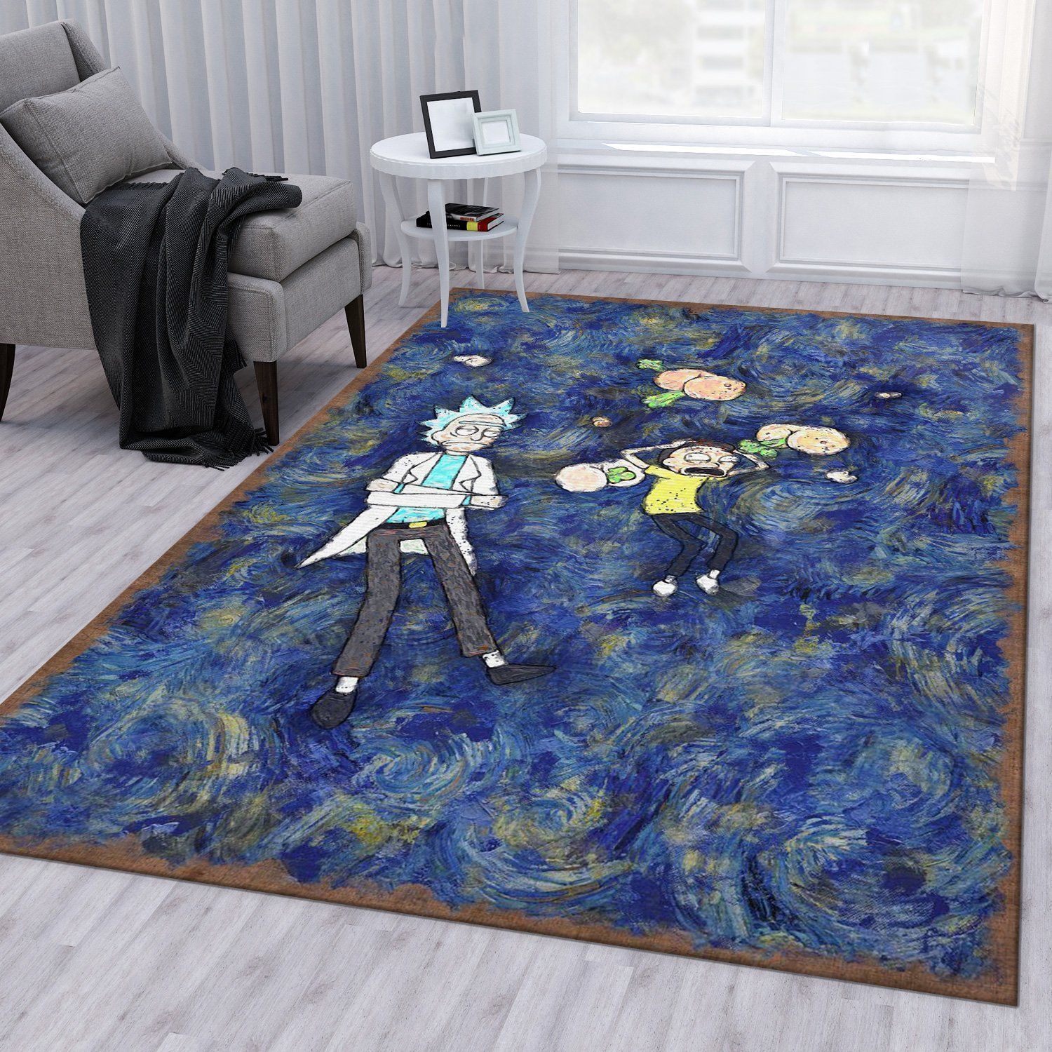 Rick And Morty Noel Gift Rug Living Room Rug Home Decor Floor Decor - Indoor Outdoor Rugs