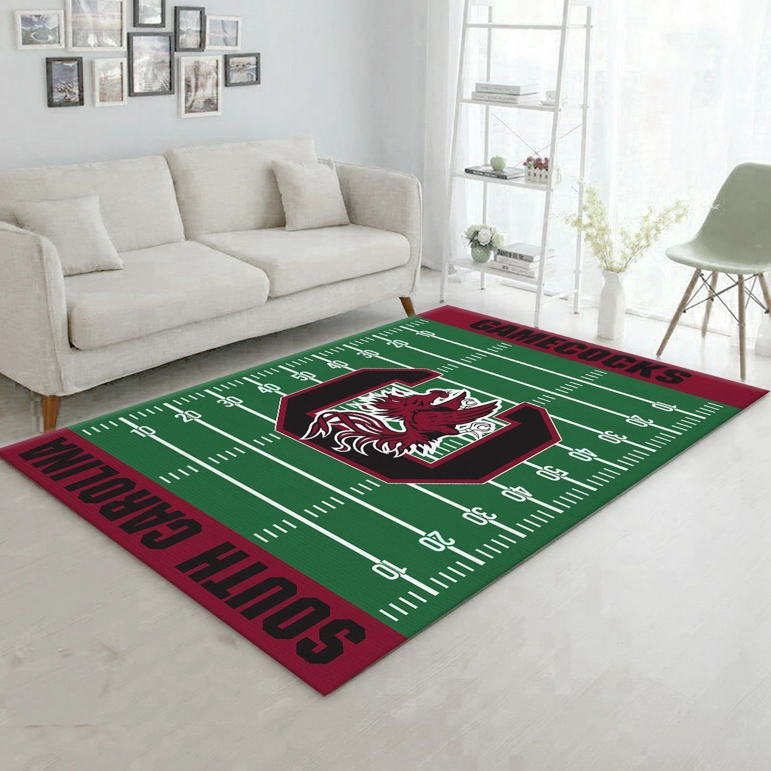 Nfl Football Fans South Carolina Gamecocks Home Field Area Rug Sport Home Decor - Indoor Outdoor Rugs