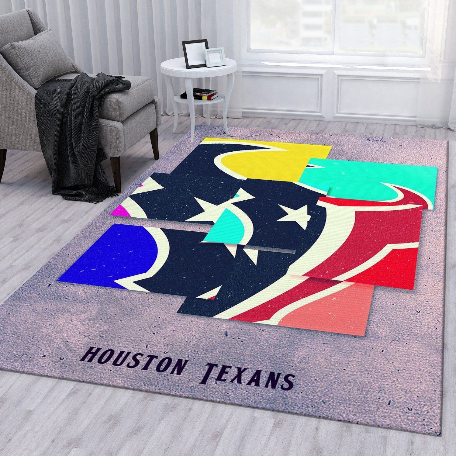 Houston Texans NFL Area Rug Living Room Rug Family Gift US Decor - Indoor Outdoor Rugs