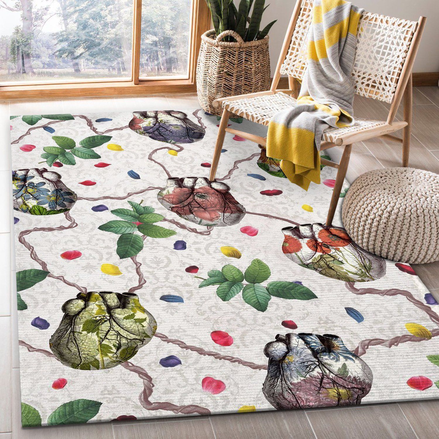 We Are Interconnected Area Rug, Living room and bedroom Rug, US Gift Decor - Indoor Outdoor Rugs