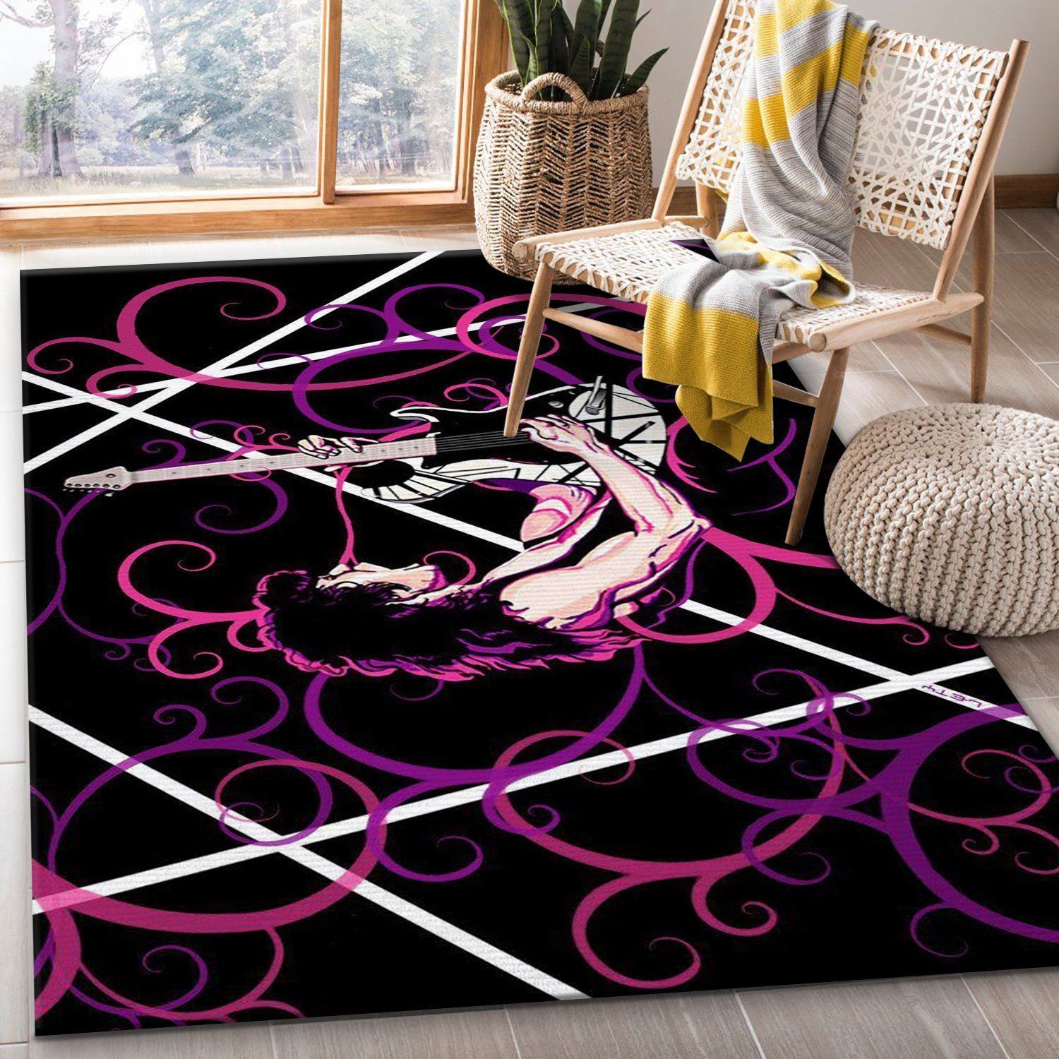 Van Halen Rug Bedroom Rug Family Gift US Decor - Indoor Outdoor Rugs