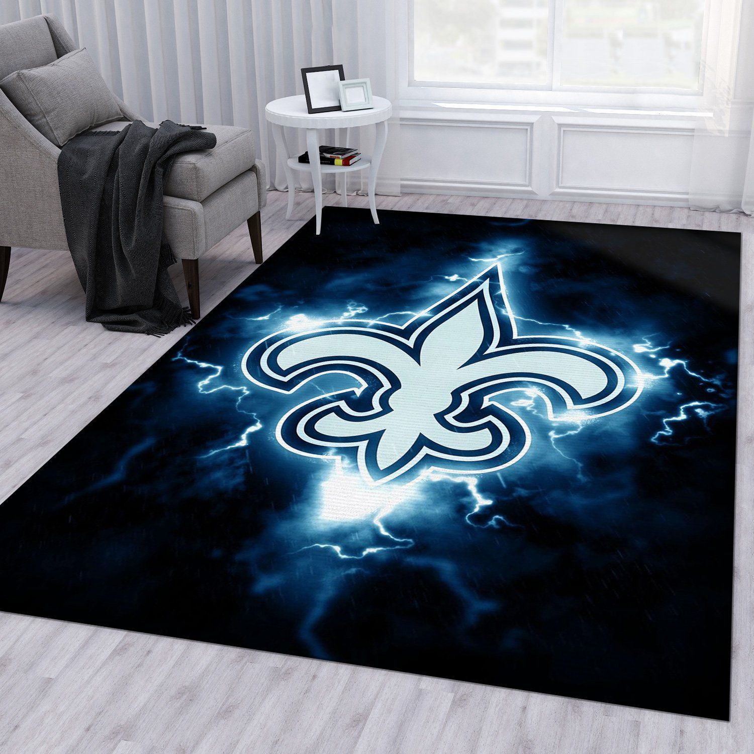 New Orleans Saints NFL Area Rug Bedroom Rug US Gift Decor - Indoor Outdoor Rugs