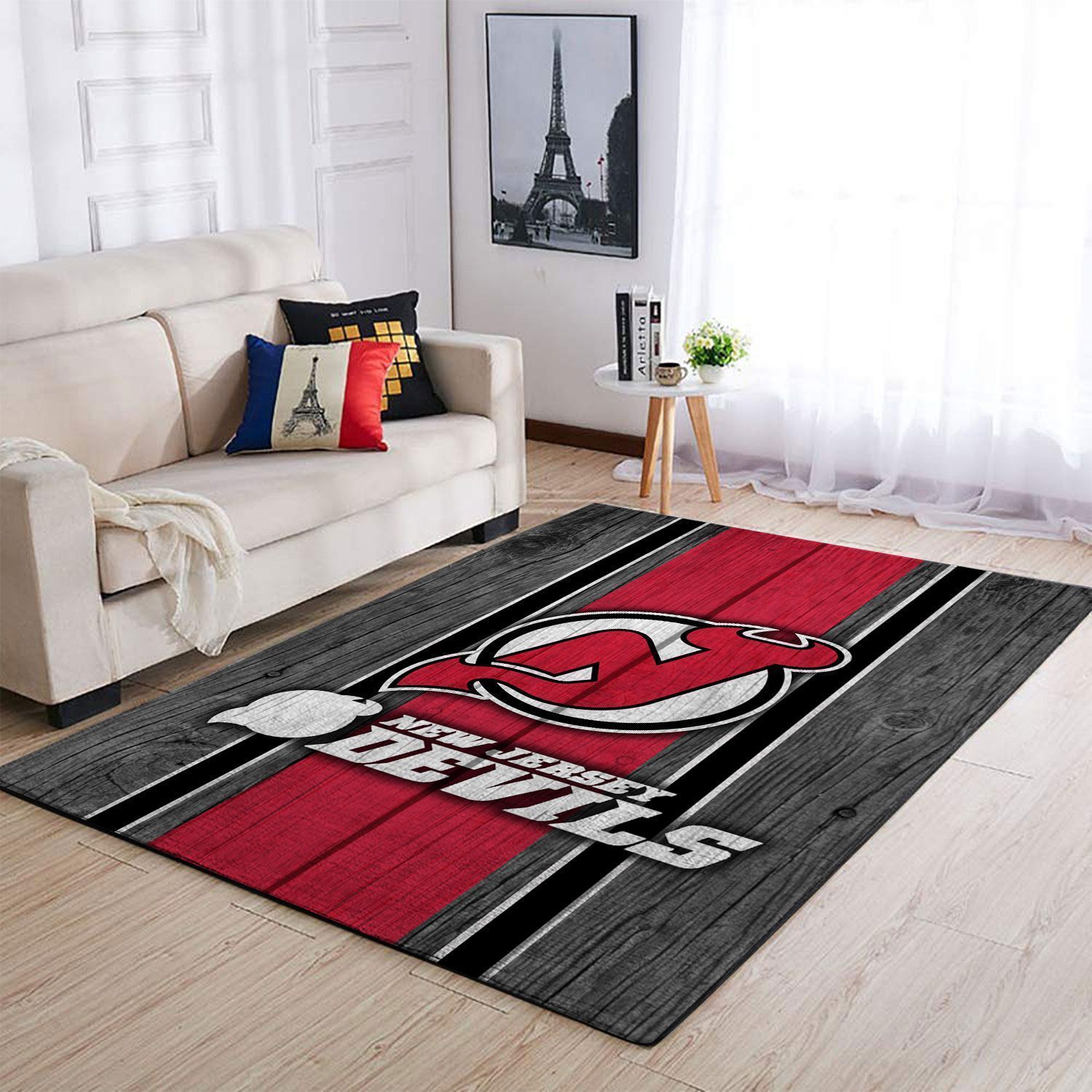 New Jersey Devils Nhl Team Logo Style Nice Gift Home Decor Rectangle Area Rug - Indoor Outdoor Rugs