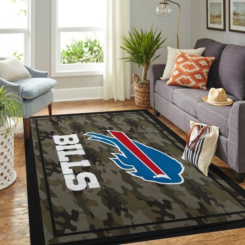 Buffalo Bills Nfl Rug Room Carpet Sport Custom Area Floor Home Decor V5 - Indoor Outdoor Rugs