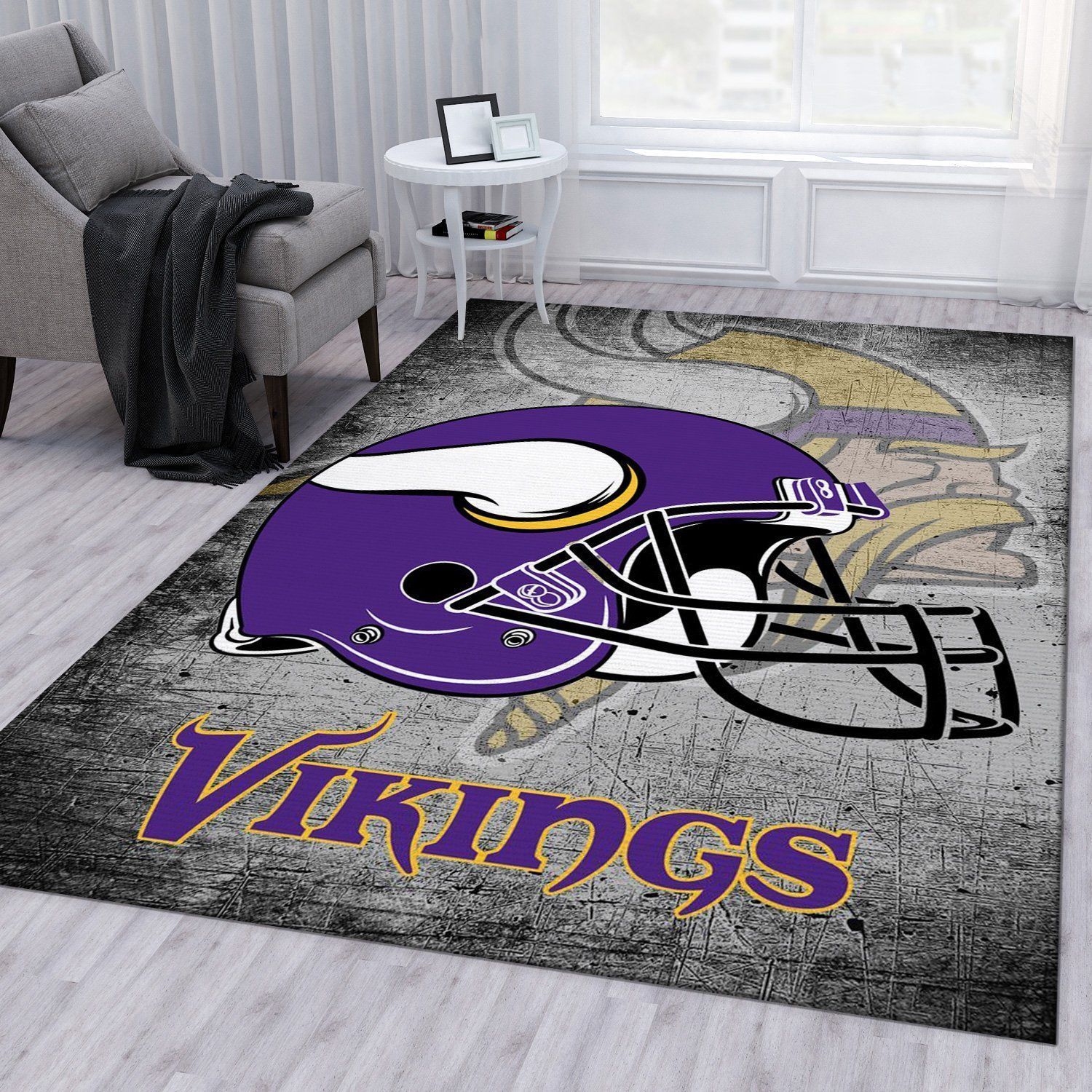 Minnesota Vikings Football Nfl Football Team Area Rug For Gift Bedroom Rug Christmas Gift US Decor - Indoor Outdoor Rugs