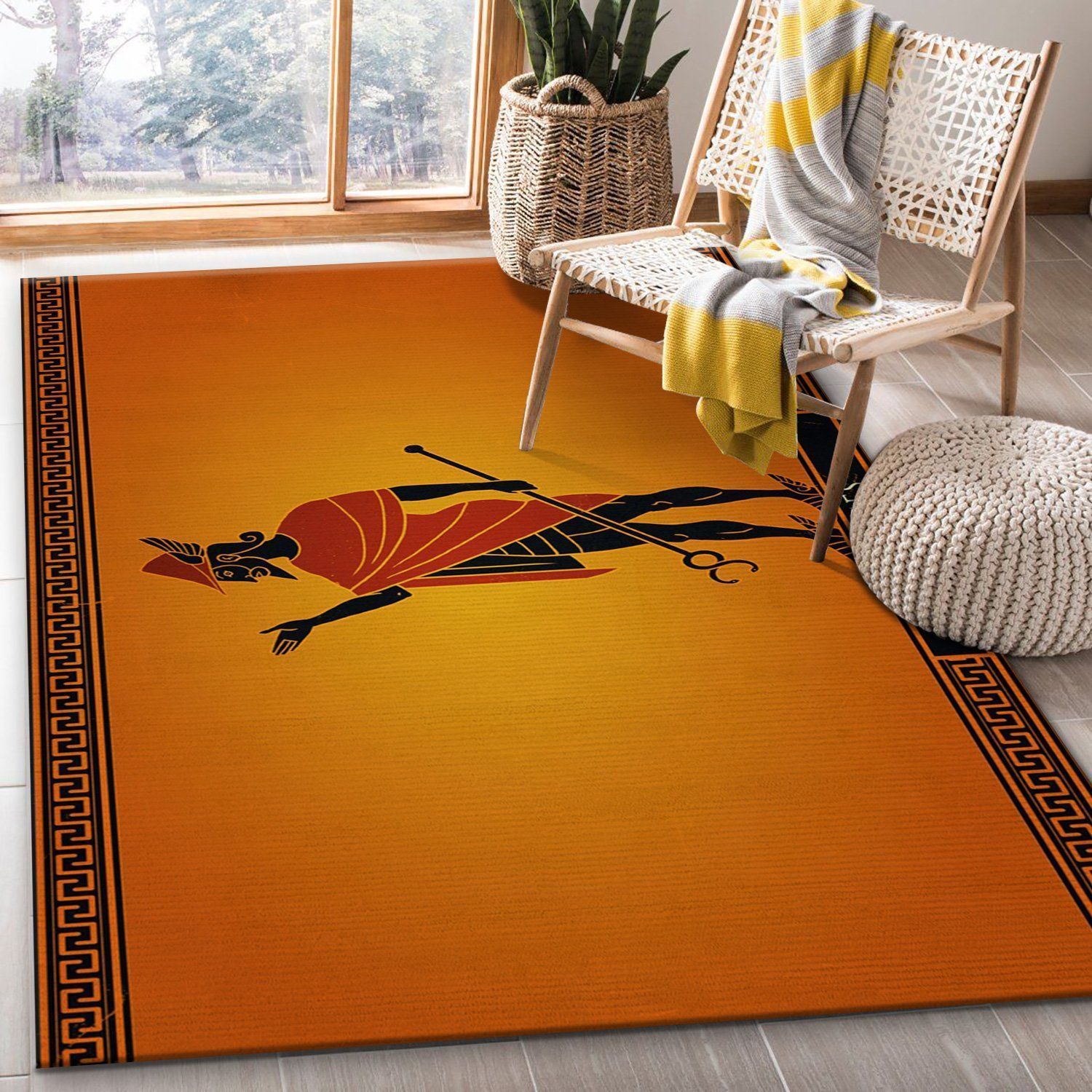 Hermes Ver11 Fashion Brand Area Rug Bedroom Rug Home US Decor - Indoor Outdoor Rugs