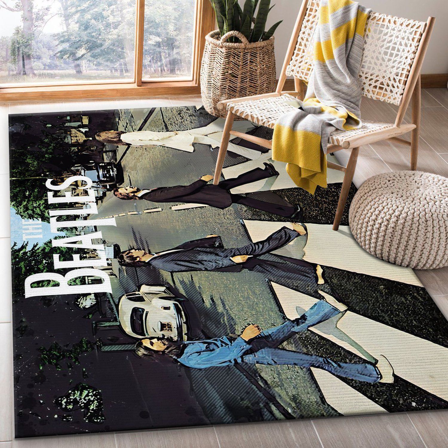 The Beatles Abbey Road Area Rug Living Room Rug Home Decor Floor Decor - Indoor Outdoor Rugs