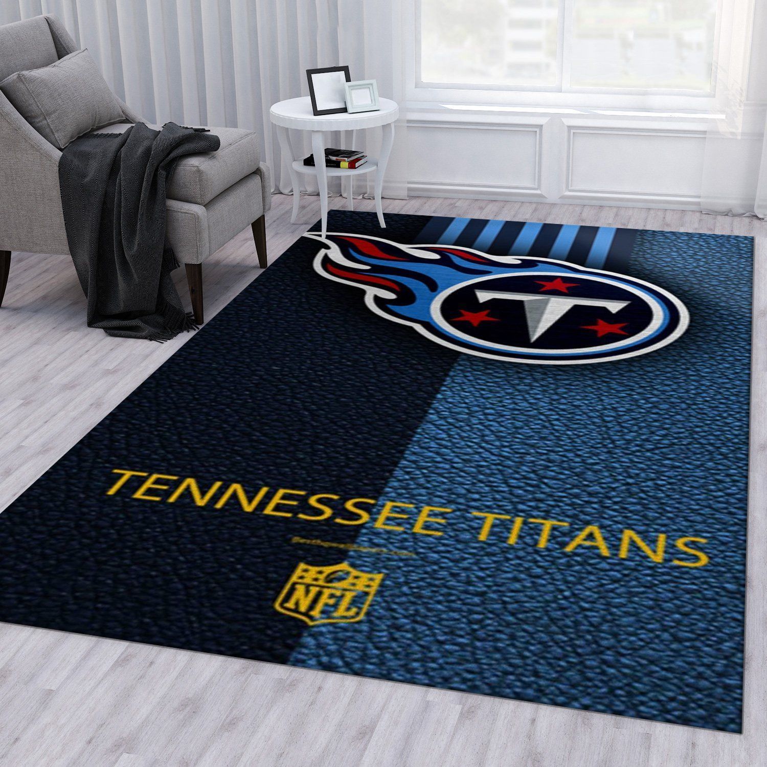 Tennessee Titans 6 NFL Noel Gift Rug Bedroom Rug Home Decor Floor Decor - Indoor Outdoor Rugs