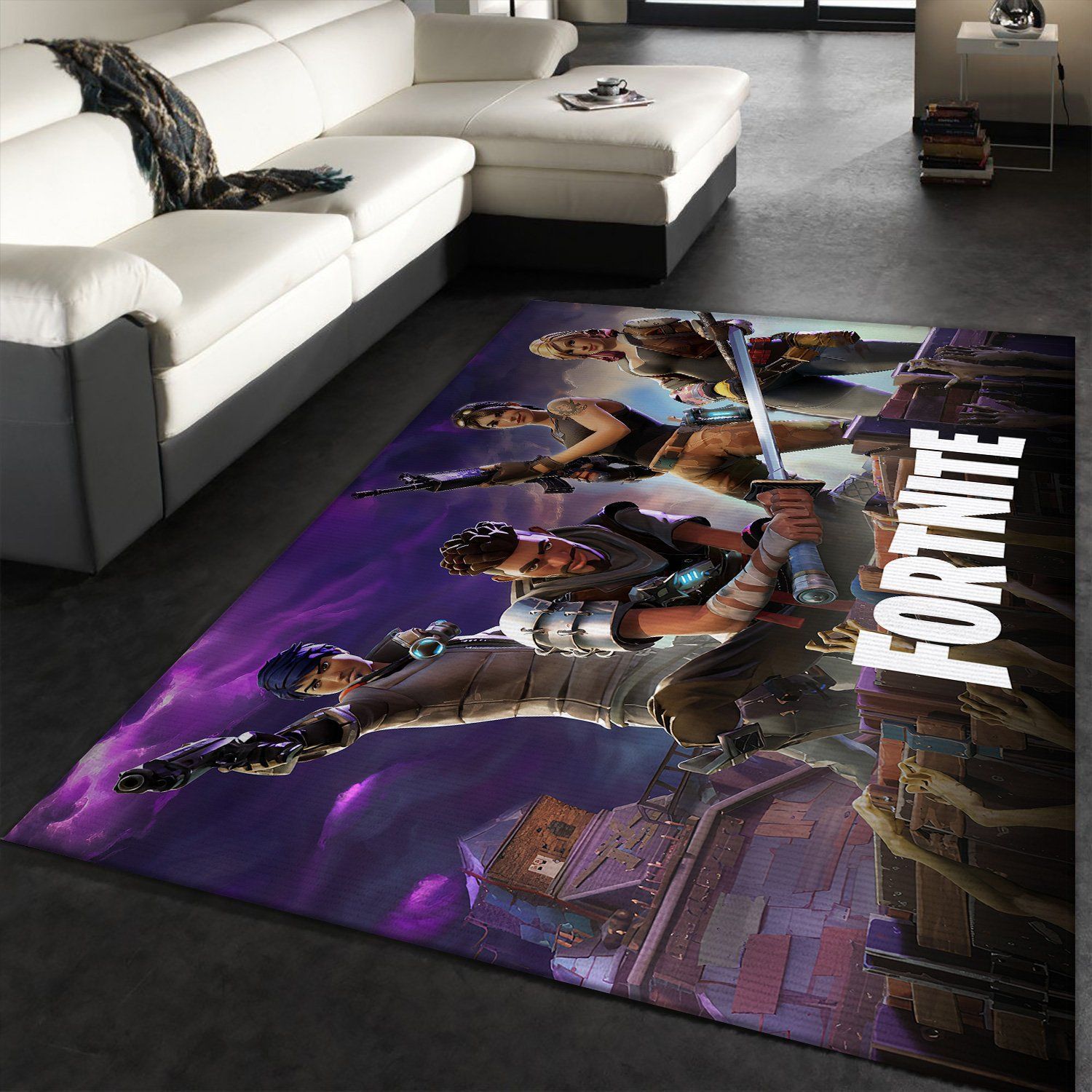 Fortnite Area Rug Christmas Gift Game Rug 02 Floor Decor The US Decor - Indoor Outdoor Rugs