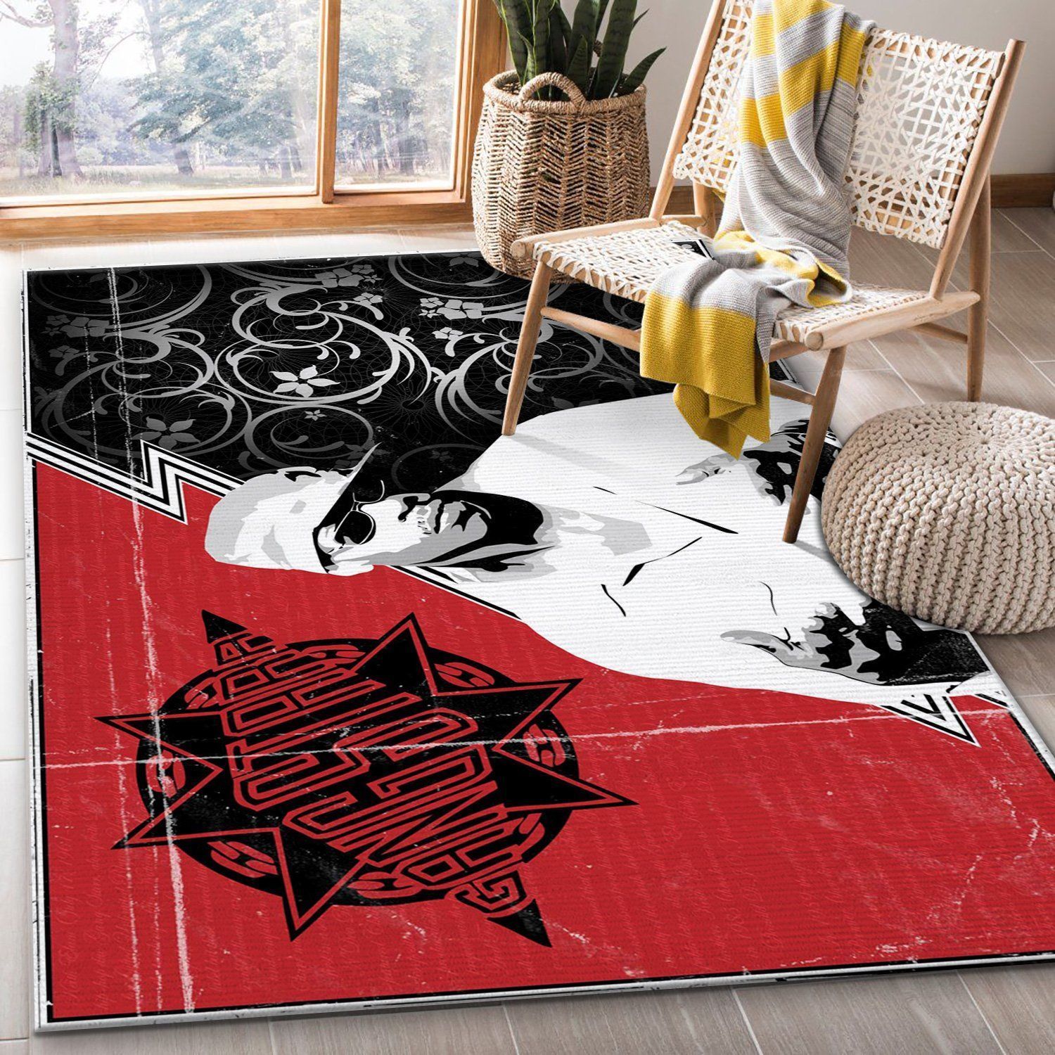 Rapper Ver 4 Area Rug For Christmas Living Room Rug Family Gift US Decor - Indoor Outdoor Rugs