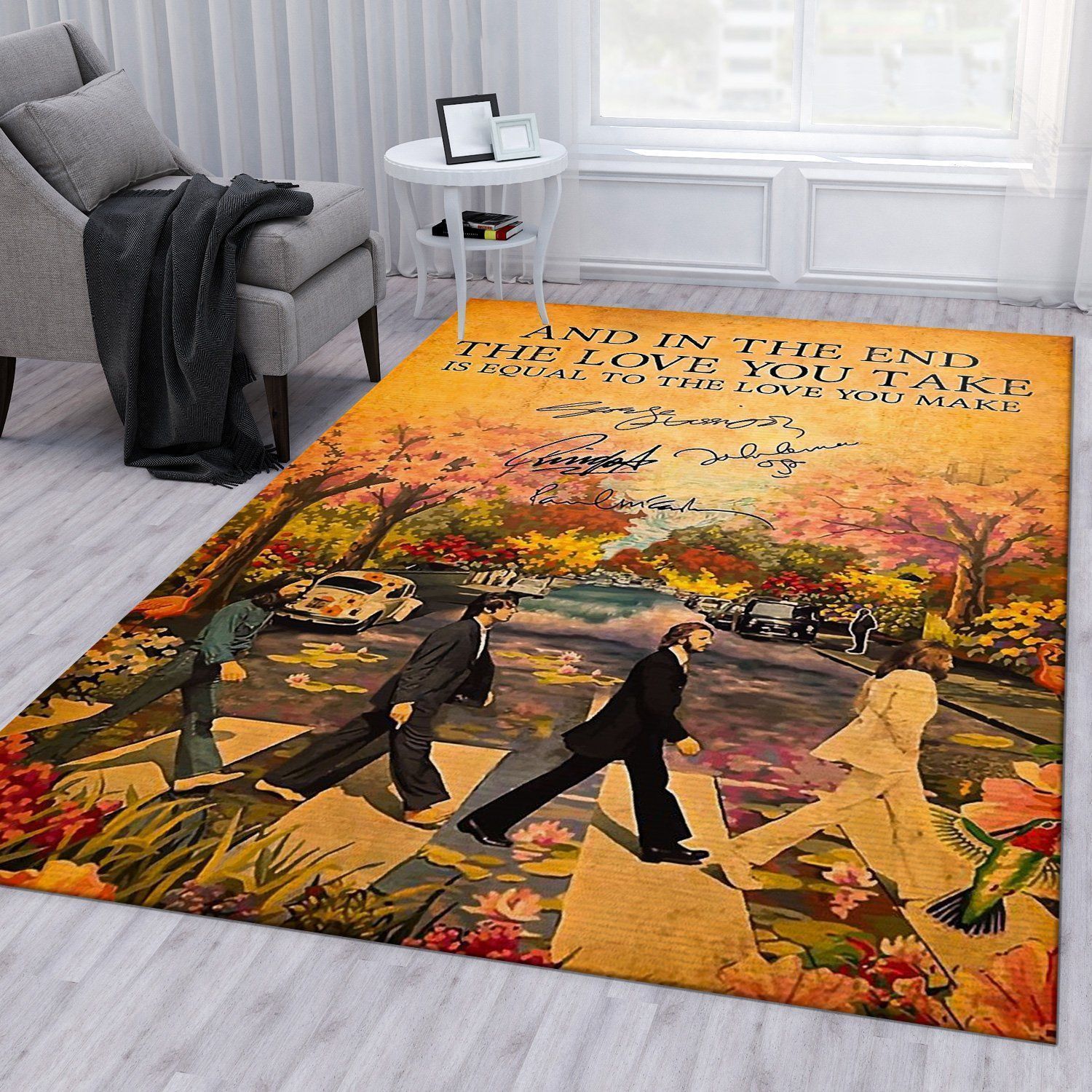 The Beatles Area Rug Living Room Rug Home Decor Floor Decor - Indoor Outdoor Rugs