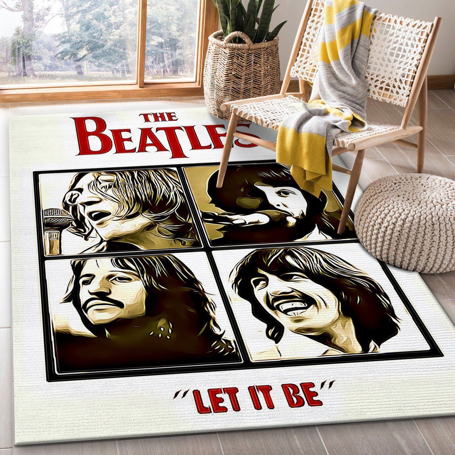 Let It Be Rug Bedroom Rug Home US Decor - Indoor Outdoor Rugs