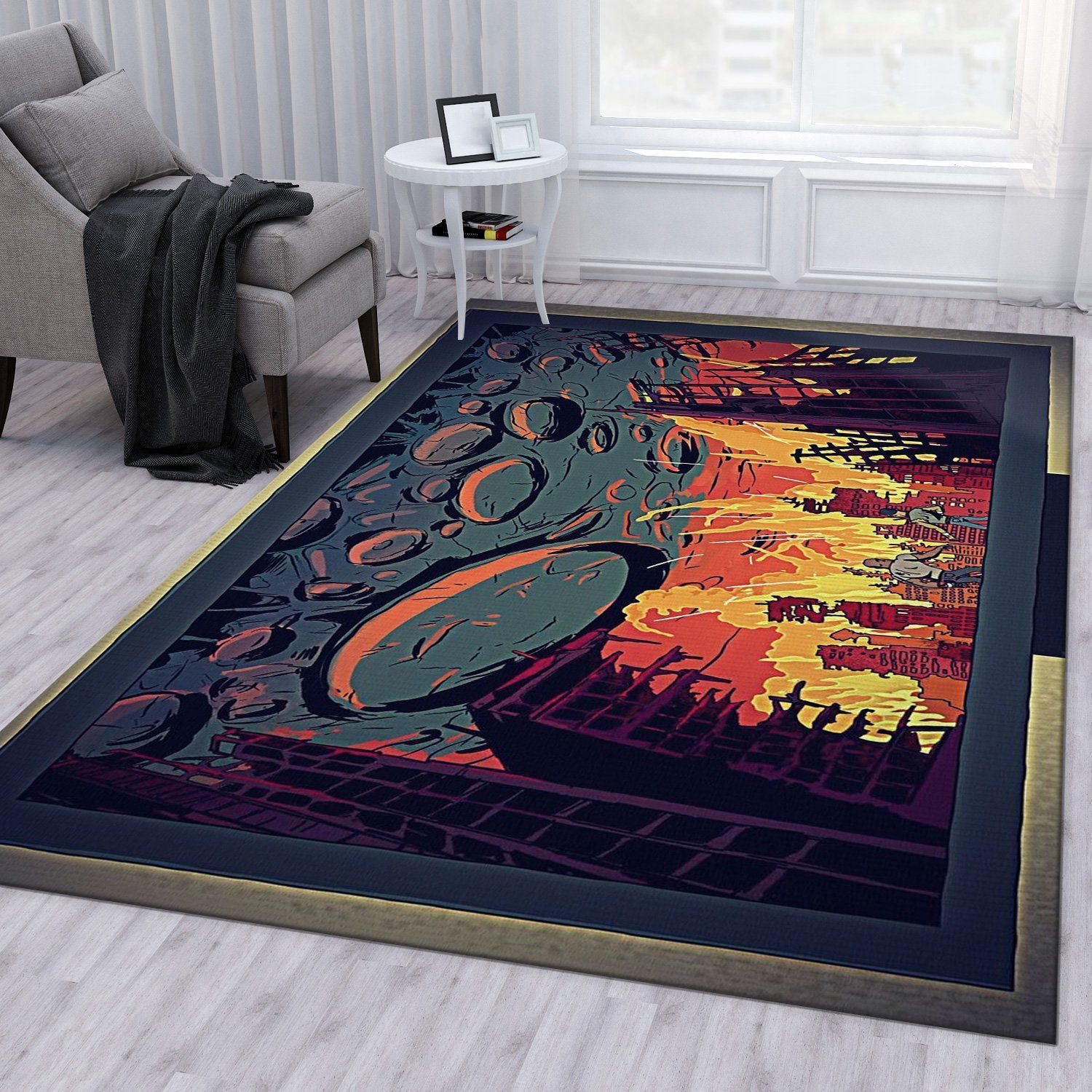 Rick And Morty Area Rug For Christmas Bedroom Rug Home Decor Floor Decor - Indoor Outdoor Rugs