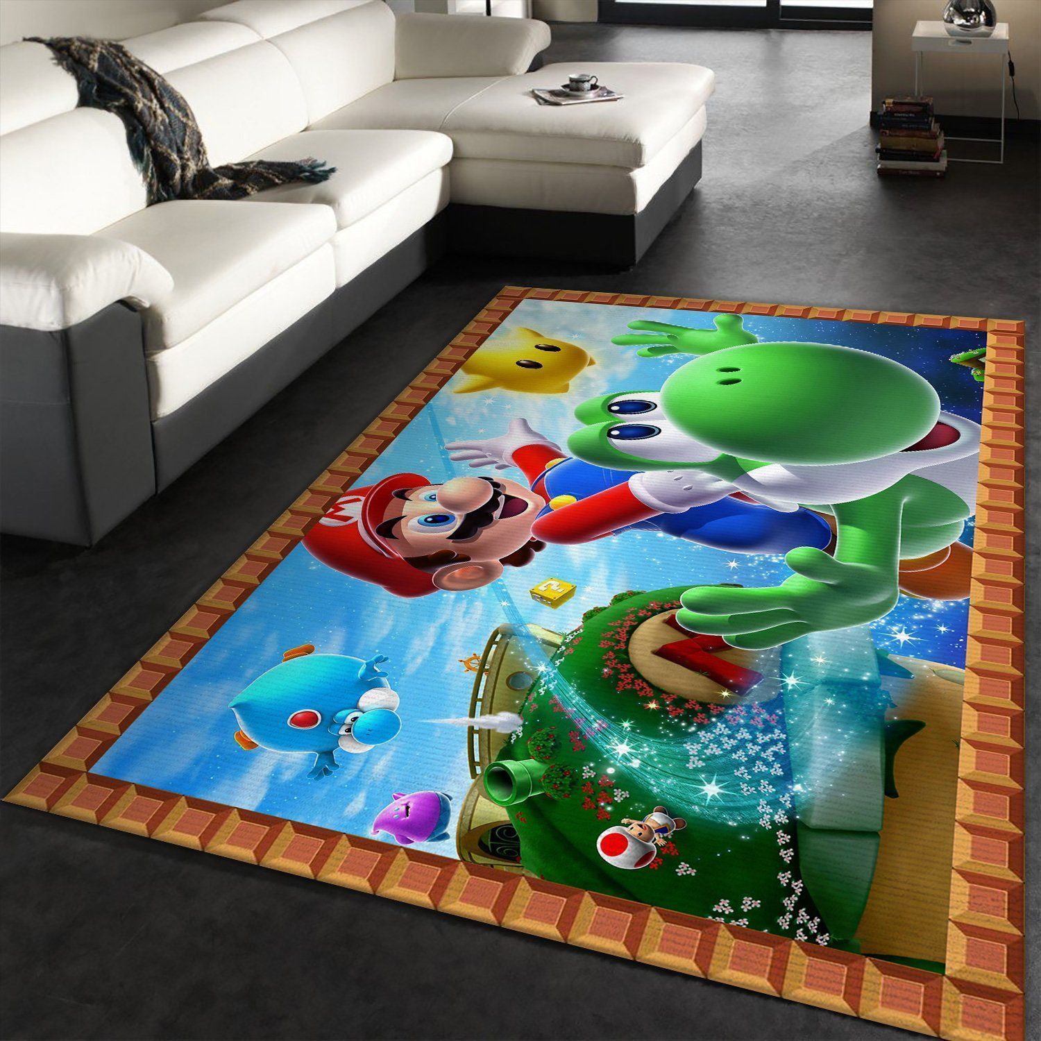 Mario Gaming Area Rugs Living Room Carpet Floor Decor The US Decor - Indoor Outdoor Rugs