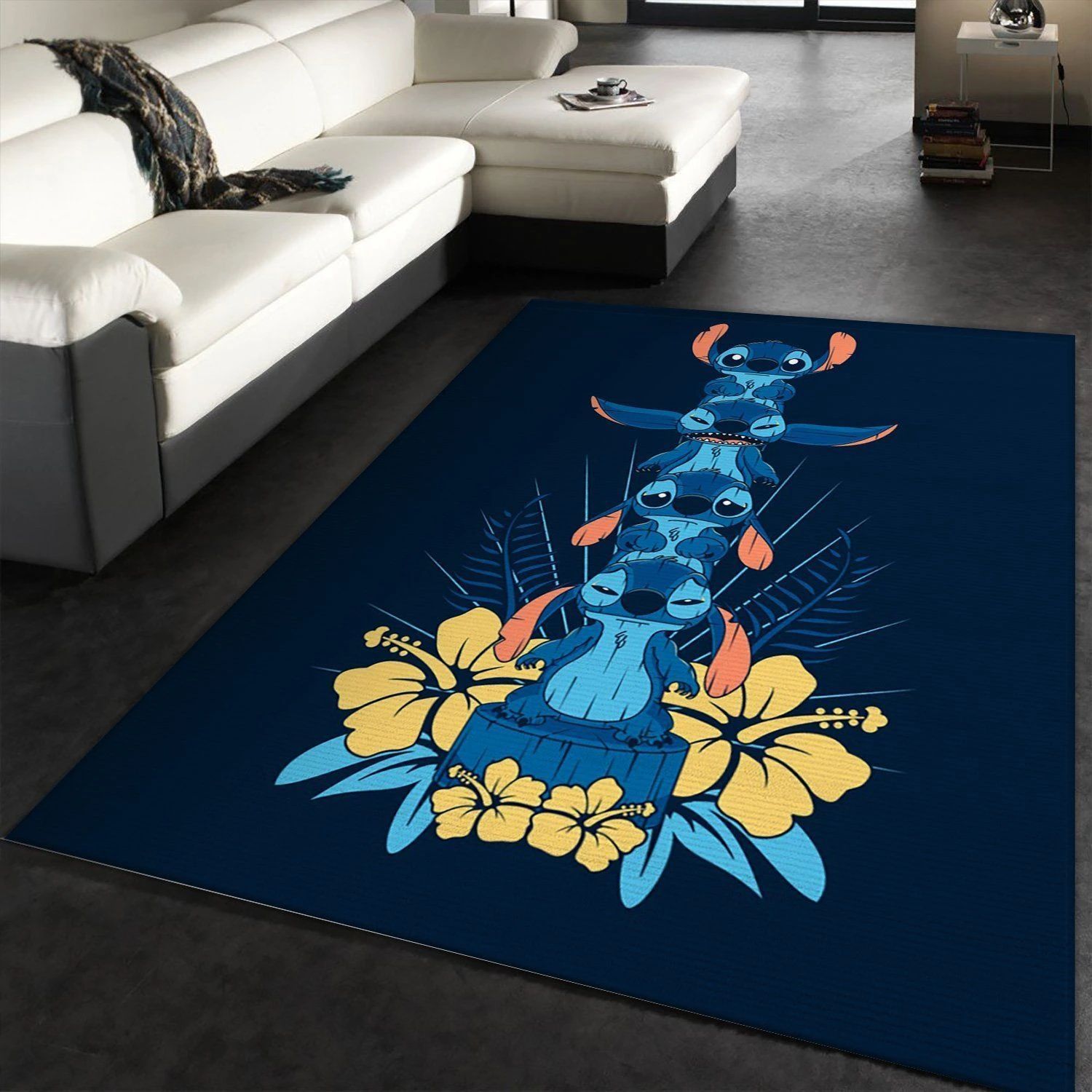 Alien Totem Mood Movie Area Rug, Bedroom, Floor Decor - Indoor Outdoor Rugs