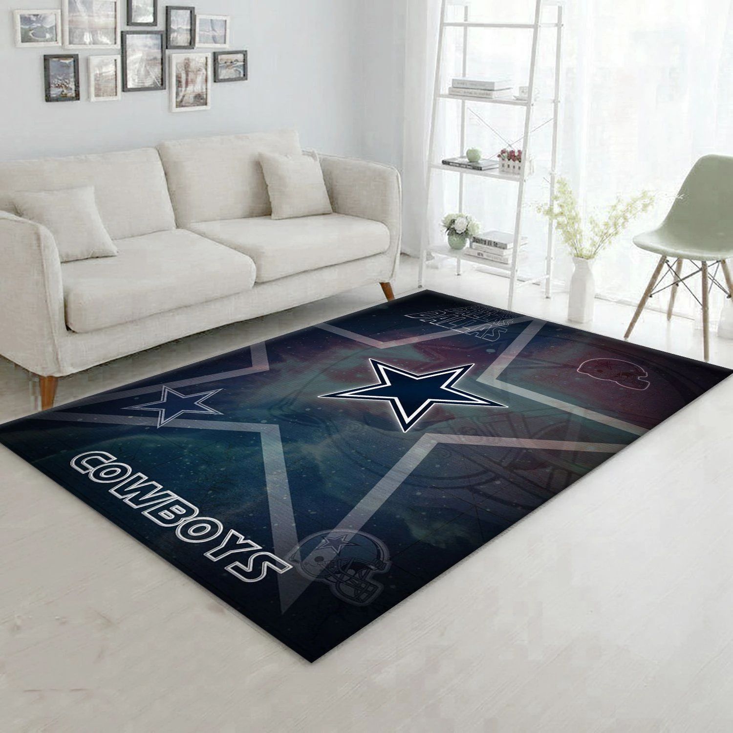 Dallas Cowboys Nfl Logo Area Rug For Gift Bedroom Rug US Gift Decor - Indoor Outdoor Rugs