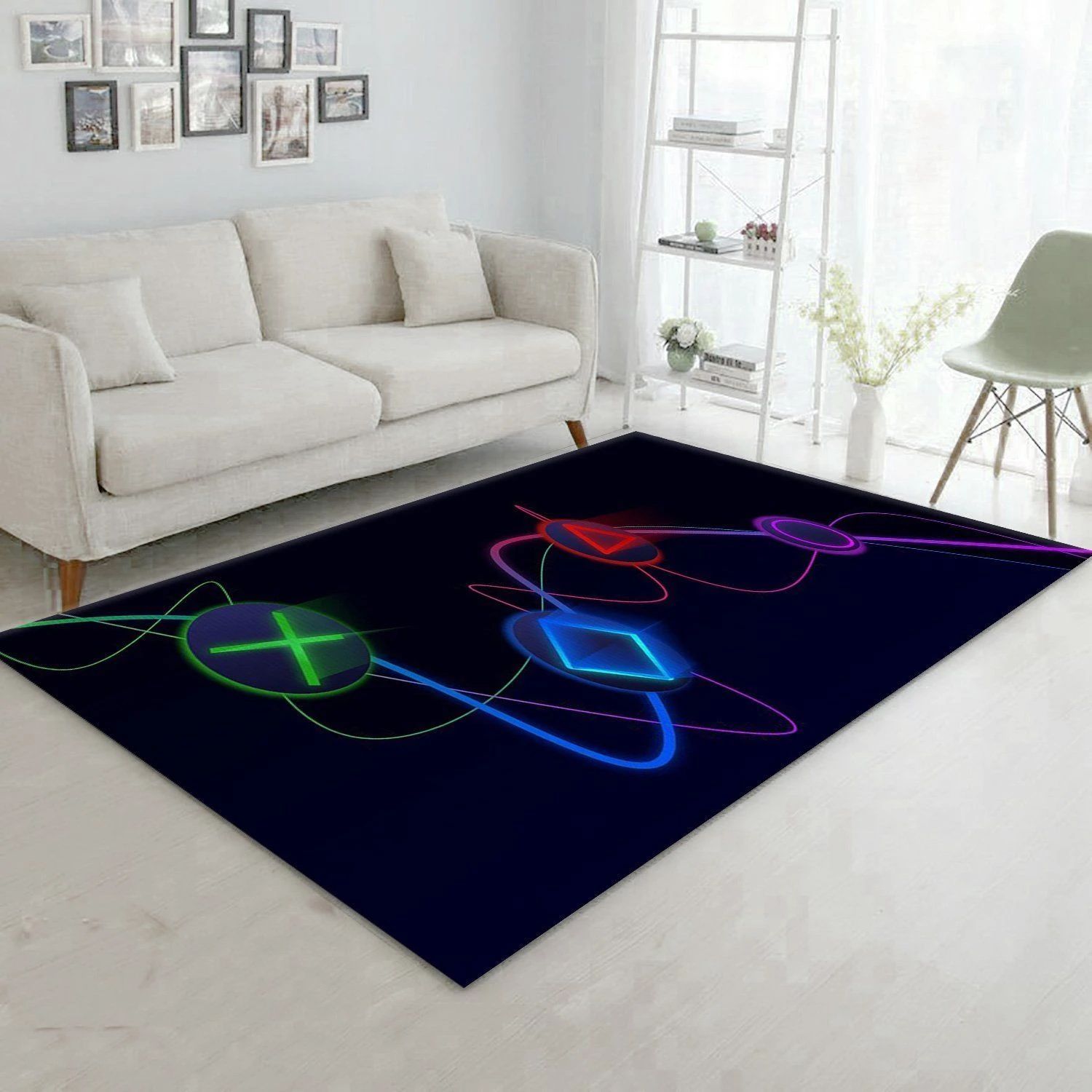 Playstation V22 Area Rug For Gift Living Room Rug Home Decor Floor Decor - Indoor Outdoor Rugs