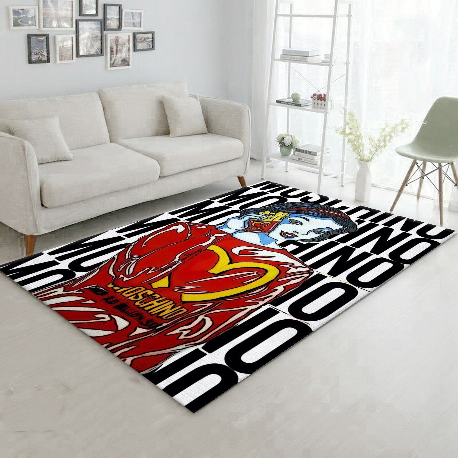 Moschino Area Rug Living Room Rug Home Decor Floor Decor - Indoor Outdoor Rugs