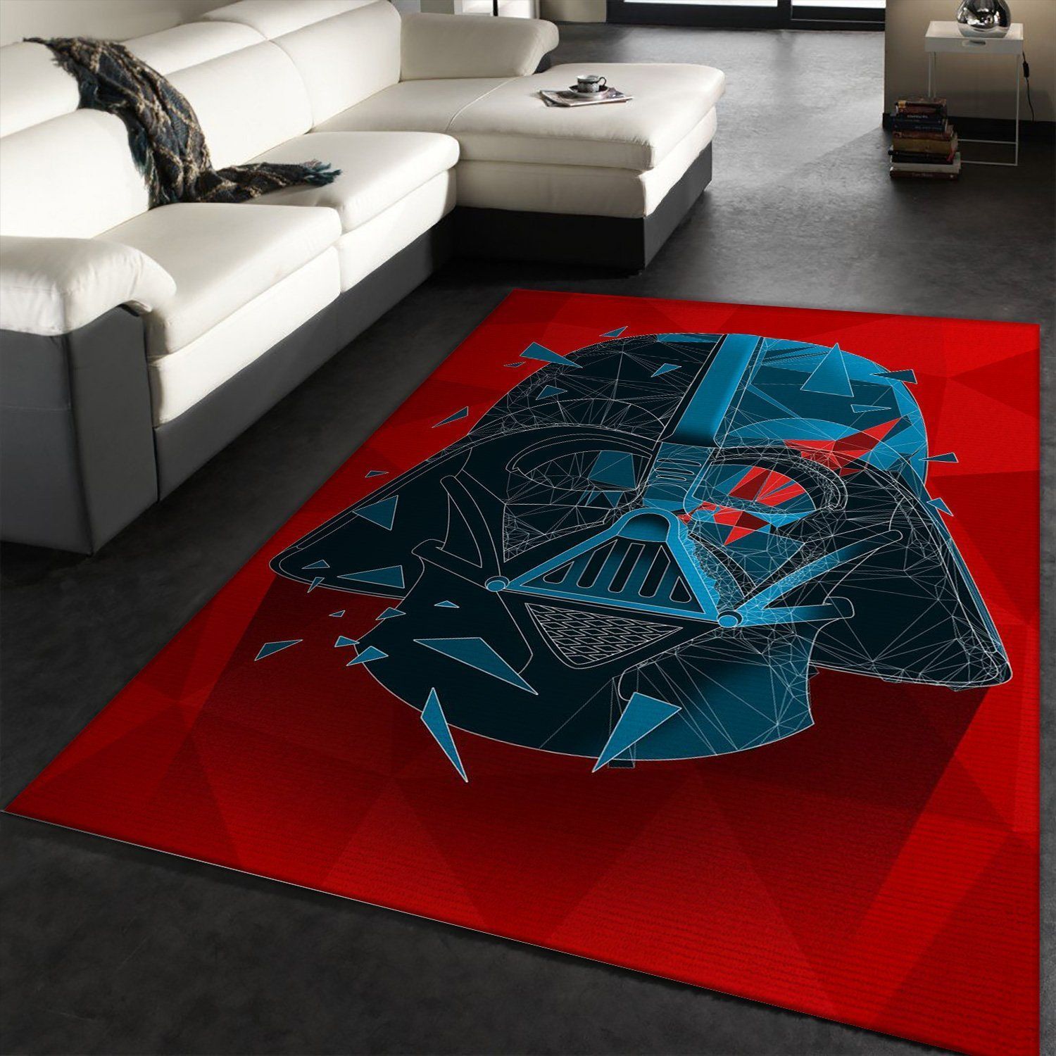 Vader Geometric Area Rug Star Wars Visions Of Darth Vader Rug Family Gift US Decor - Indoor Outdoor Rugs