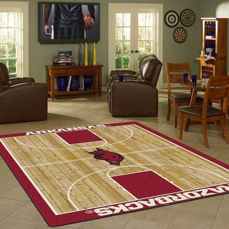 Nfl Football Team Arkansas Razorbacks Rug Area Rug Home Decor - Indoor Outdoor Rugs