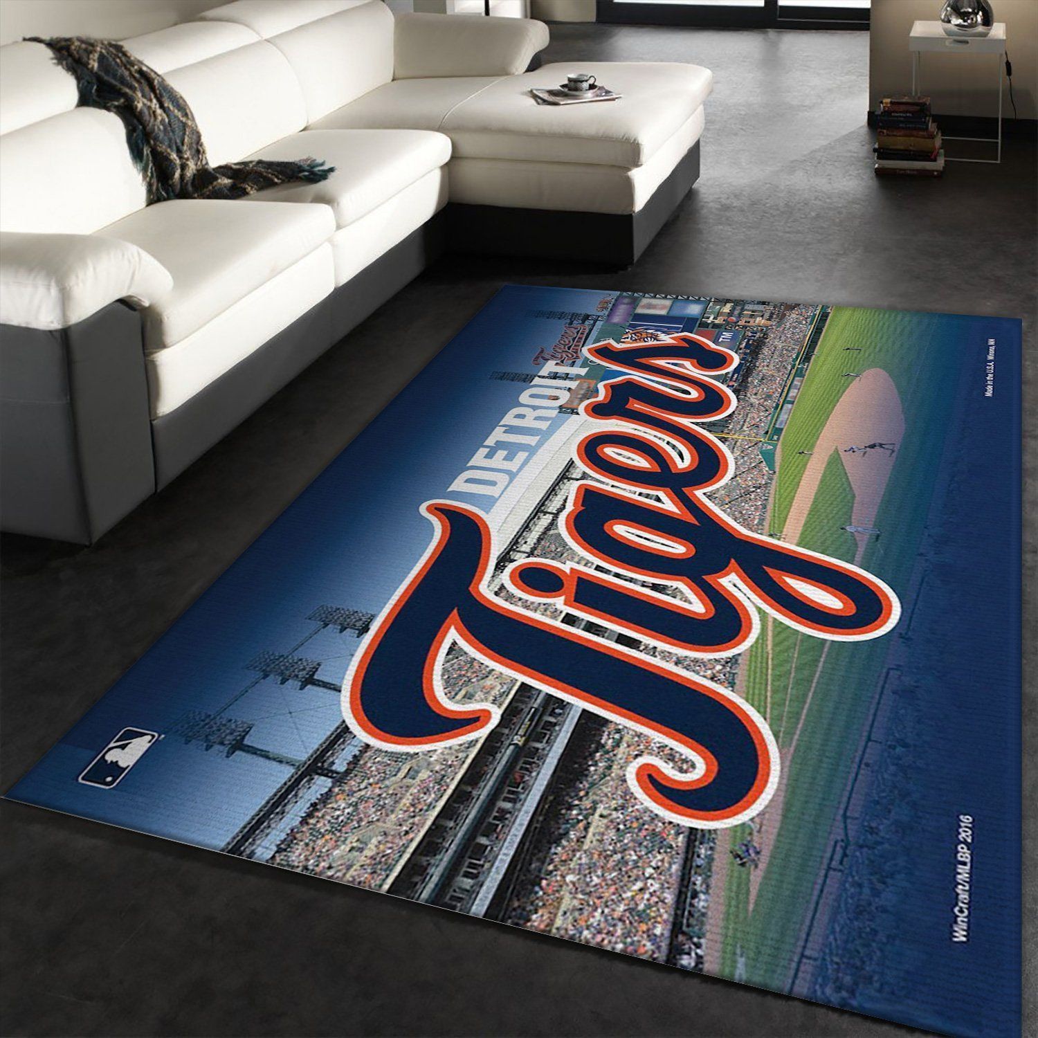 Detroit Tigers Wincraft MLB Area Rug, Living Room Rug, US Gift Decor - Indoor Outdoor Rugs