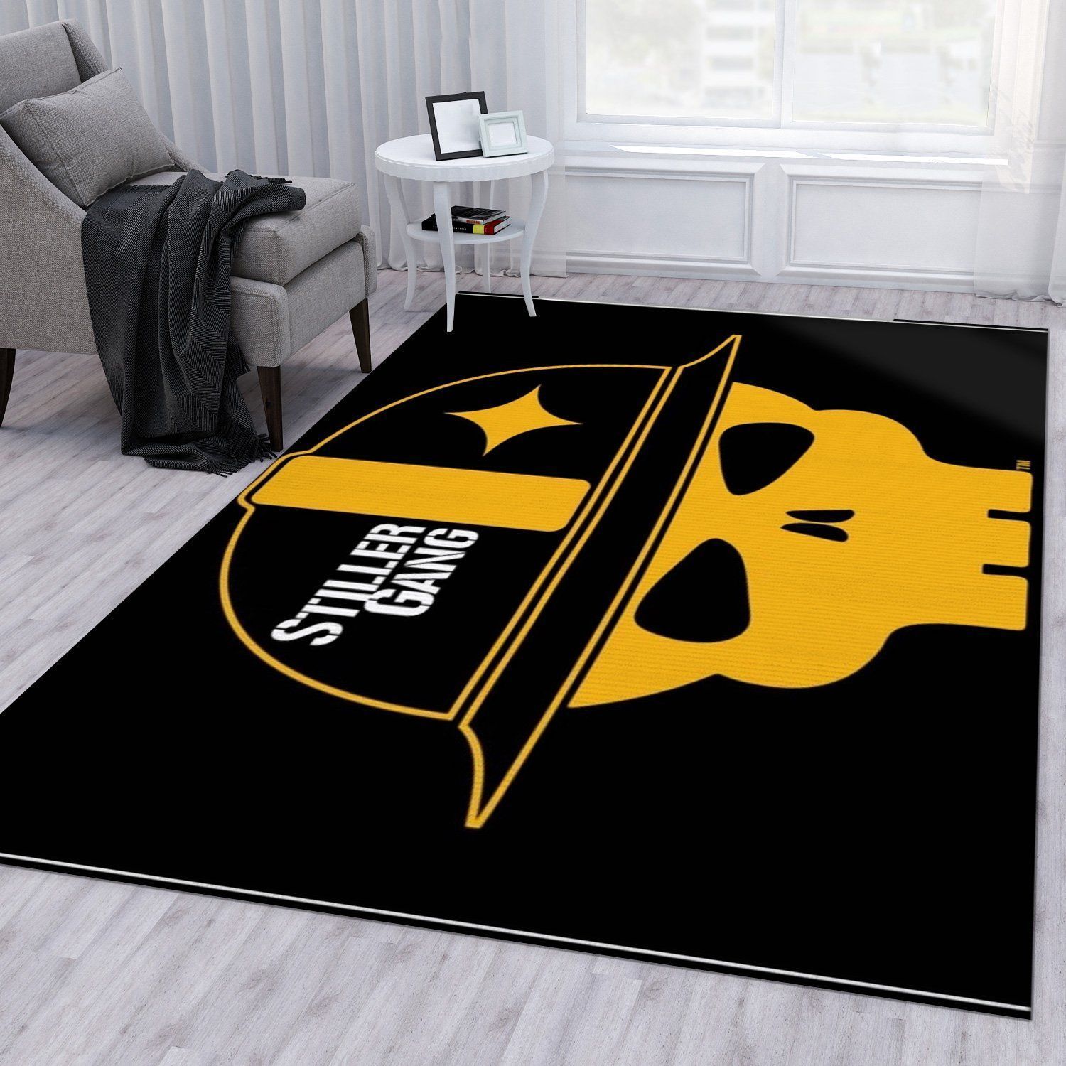 Stiller Gang Nfl Area Rug Bedroom Rug Home Decor Floor Decor - Indoor Outdoor Rugs