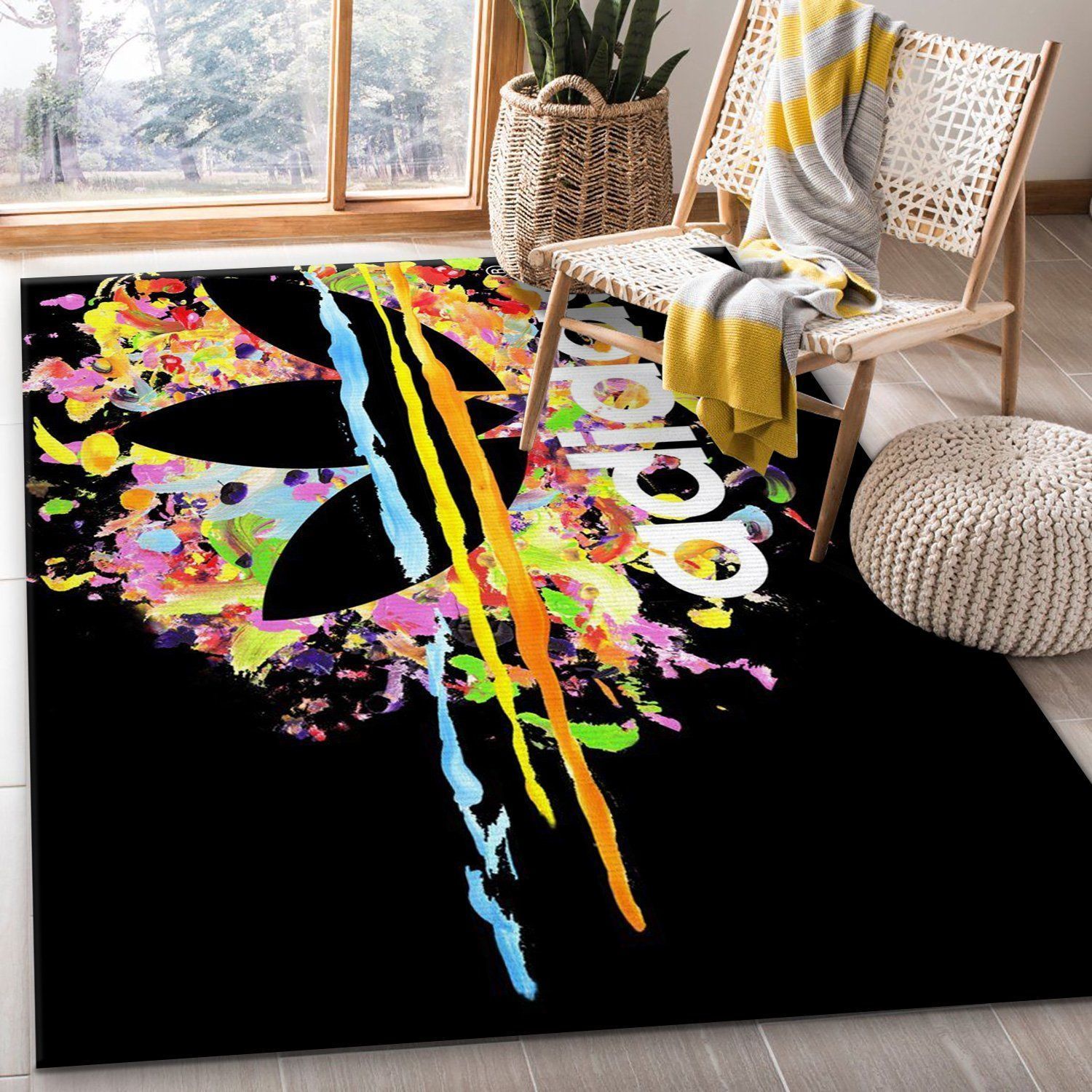 Adidas Rugs Bedroom Rug Christmas Gift US Decor - Indoor Outdoor Rugs