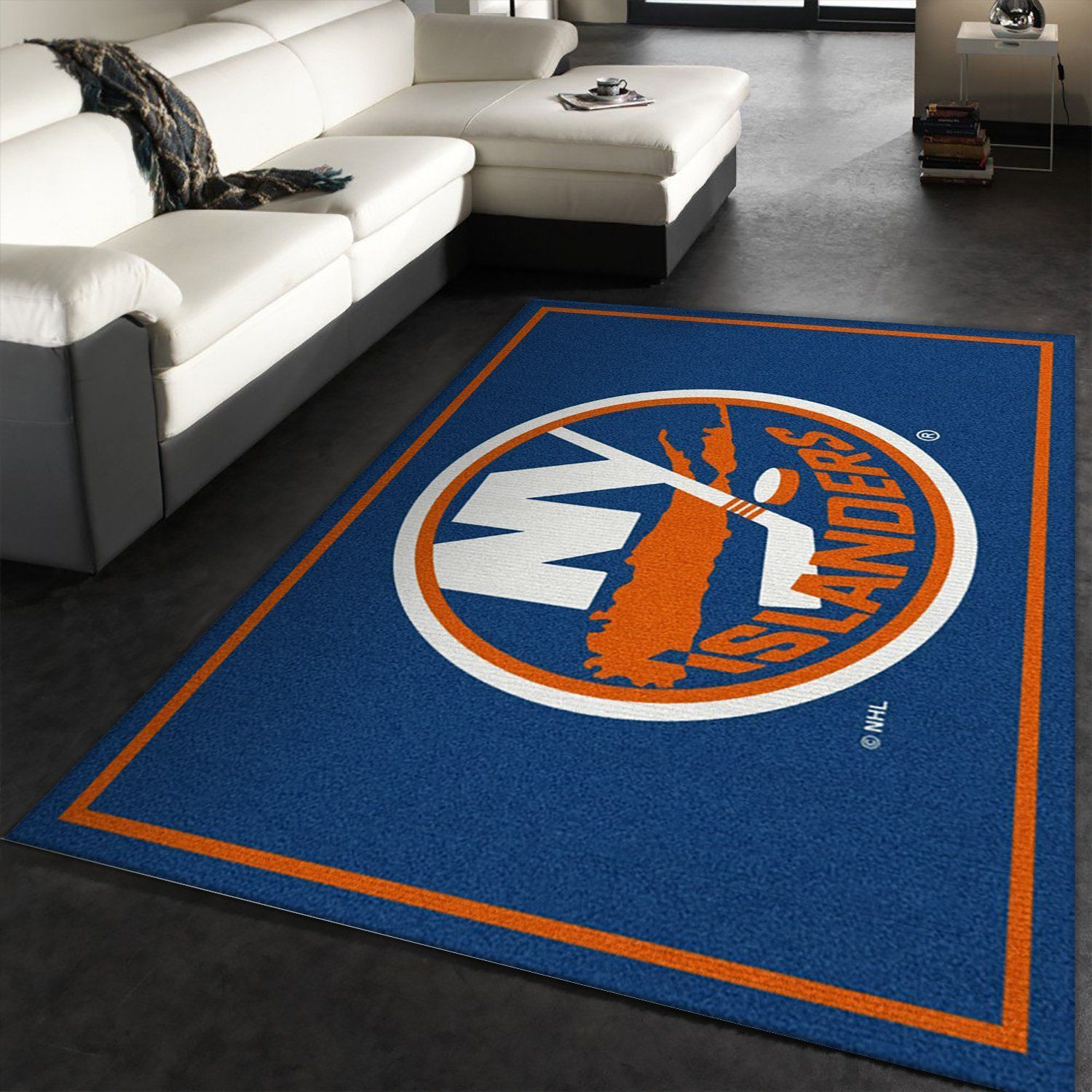 Nhl Spirit New York Islanders Area Rug Carpet, Living Room Rug, Home Decor Floor Decor - Indoor Outdoor Rugs