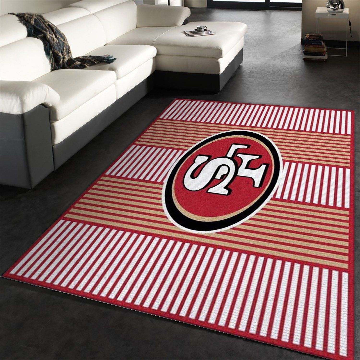 San Francisco 49ers Imperial Champion Rug NFL Area Rug For Christmas, Living Room Rug, Family Gift US Decor - Indoor Outdoor Rugs