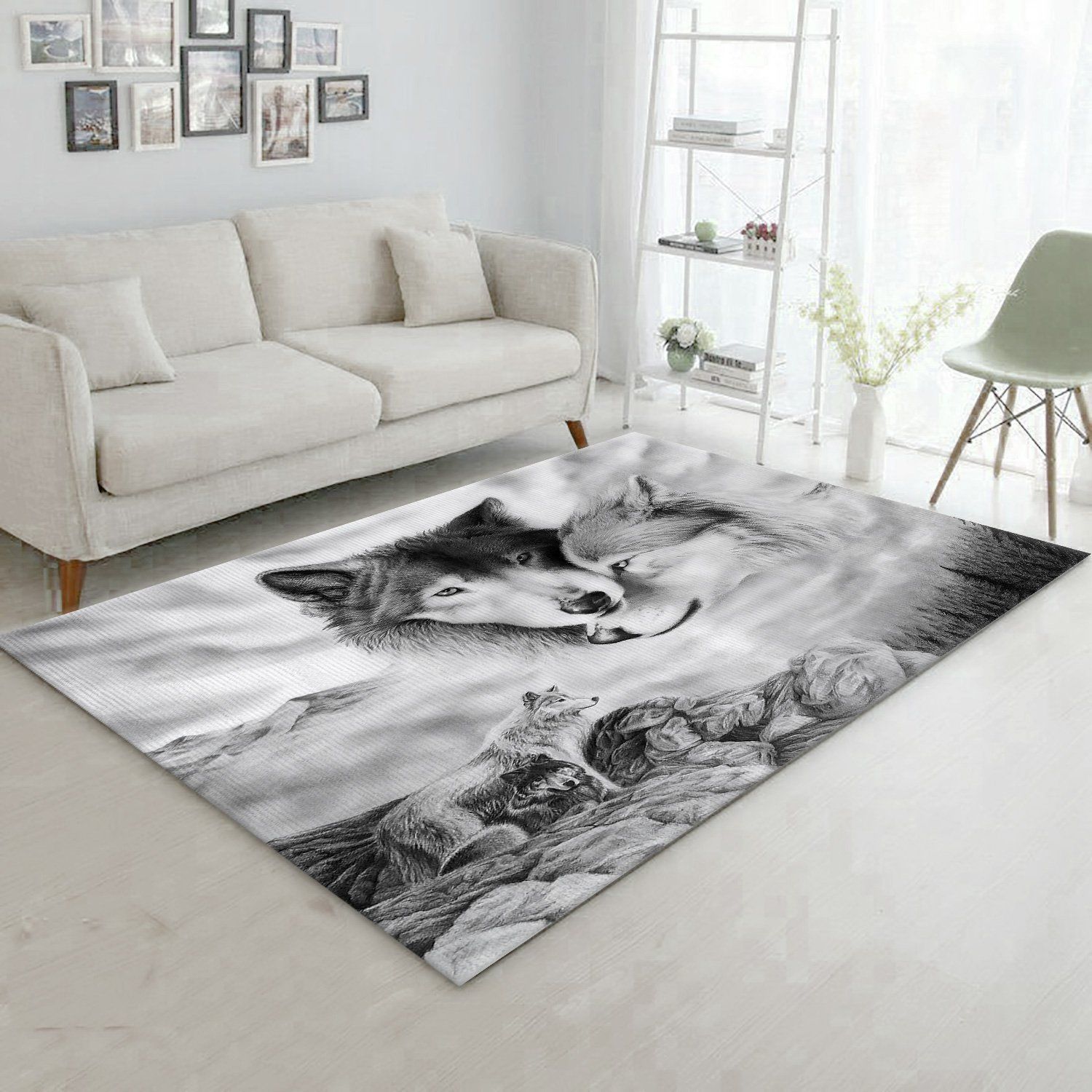 Wolf Rug Indoor Ourdoor Carpet - Indoor Outdoor Rugs