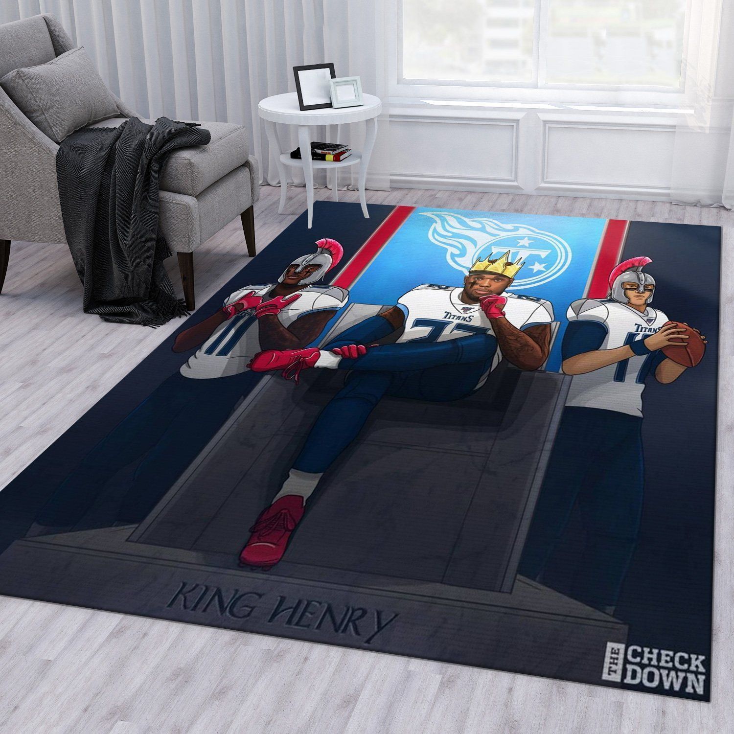 Tennessee Titans Champion NFL Christmas Gift Rug Living Room Rug Home Decor Floor Decor - Indoor Outdoor Rugs