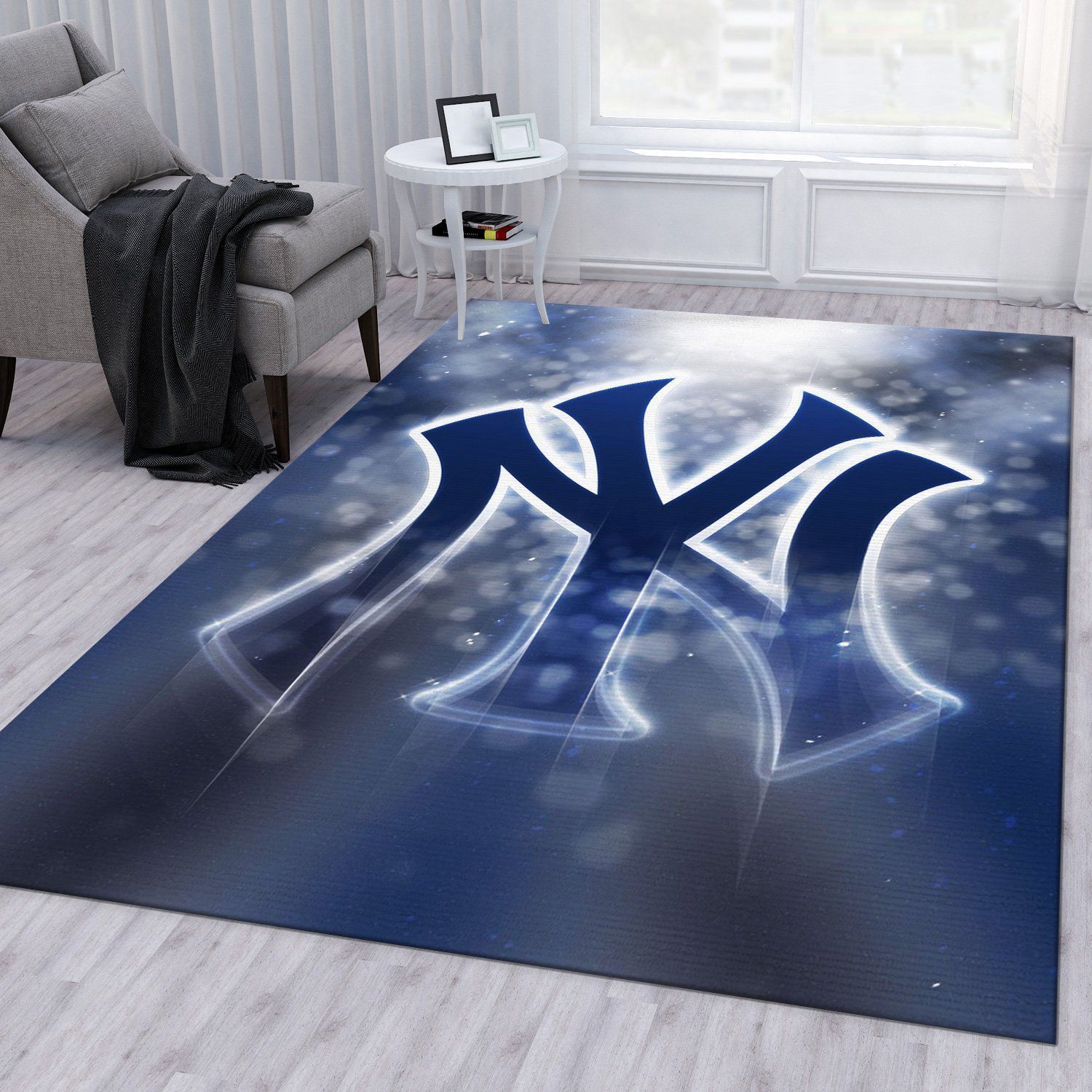 New York Yankees NFL Rug Bedroom Rug Home US Decor - Indoor Outdoor Rugs