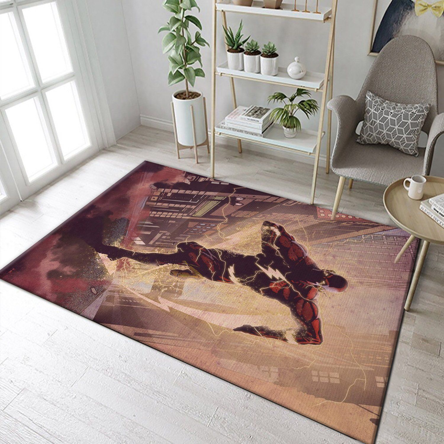 Flash Area Rug For Christmas, Living room and bedroom Rug, Christmas Gift US Decor - Indoor Outdoor Rugs