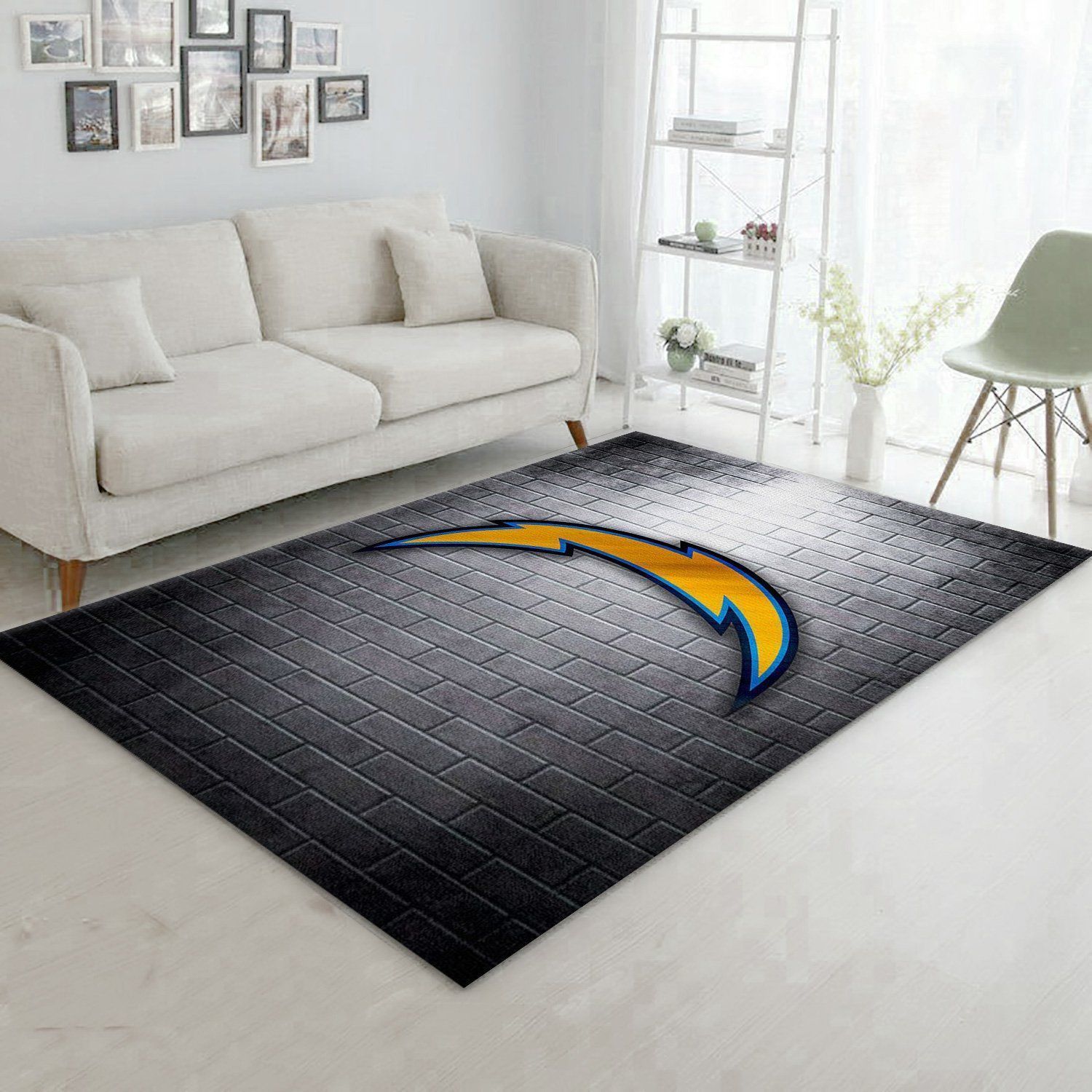 Los Angeles Chargers Nfl Rug Bedroom Rug Christmas Gift US Decor - Indoor Outdoor Rugs