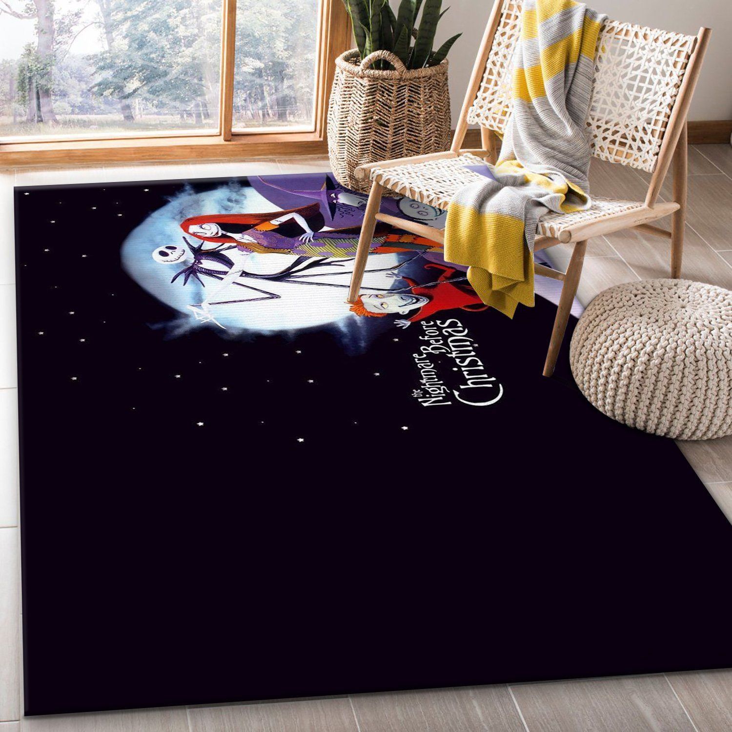 Nightmare Before Christmas Ver8 Area Rug For Christmas Bedroom Rug Home Decor Floor Decor - Indoor Outdoor Rugs