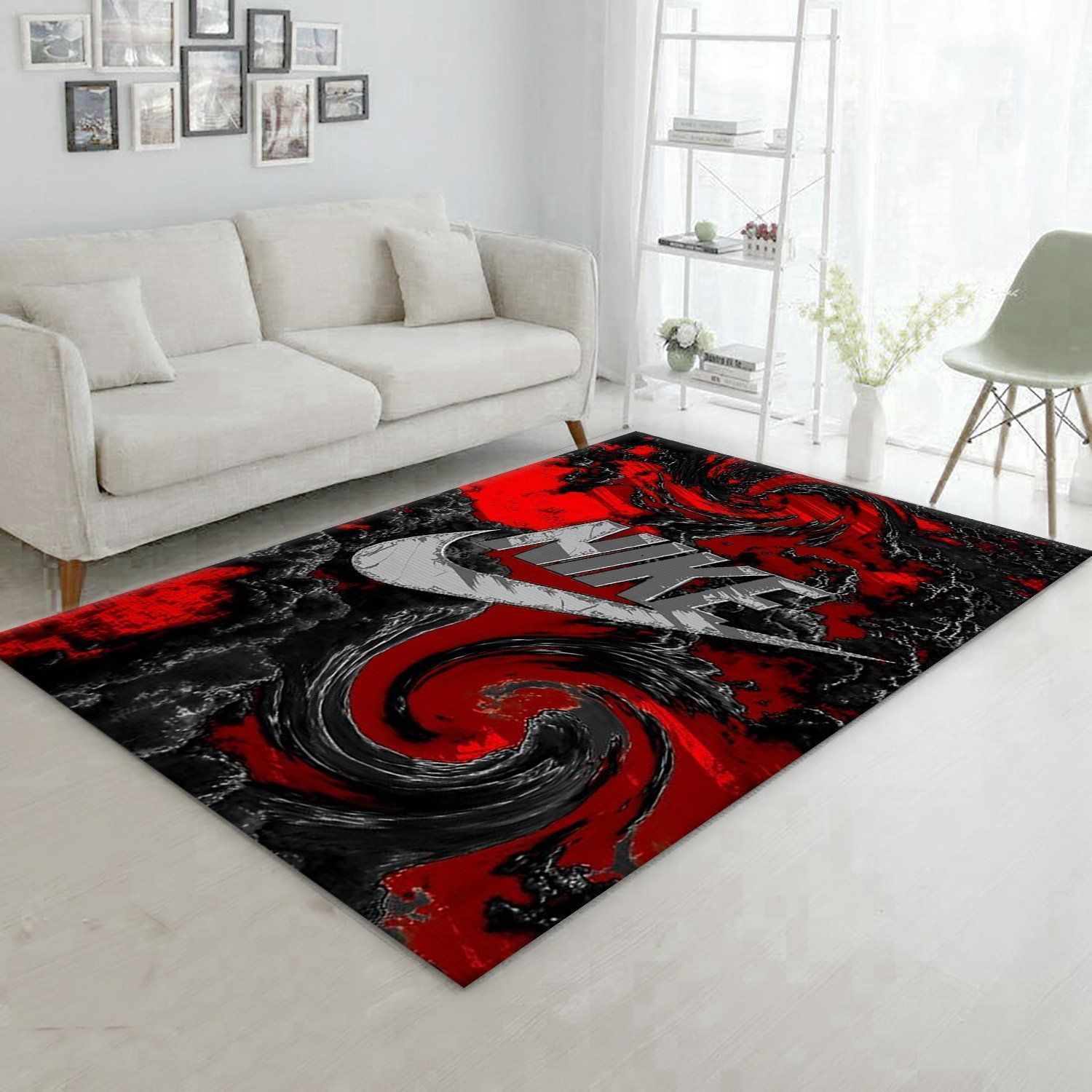 Nike V1 Area Rug Bedroom Rug US Gift Decor - Indoor Outdoor Rugs