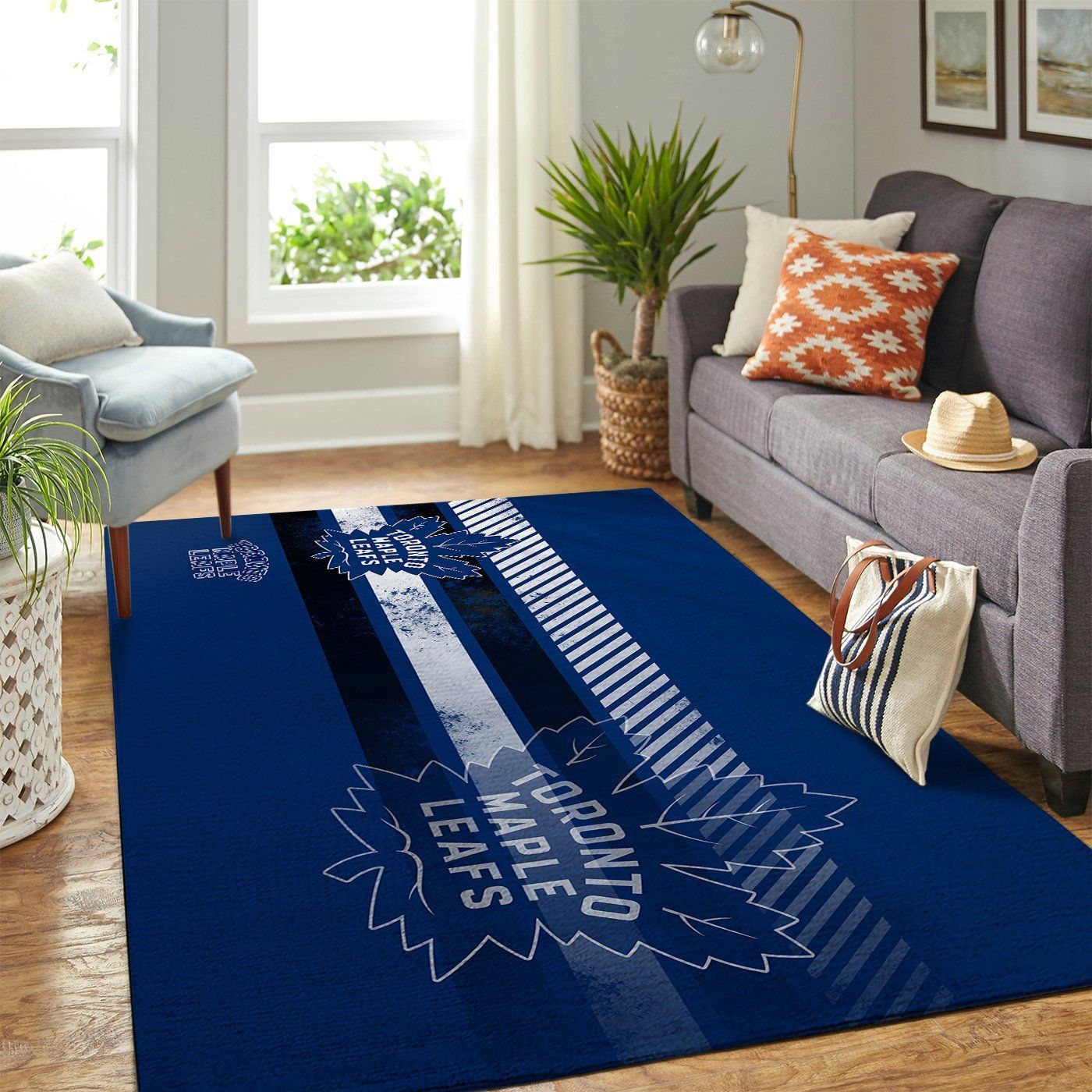 Toronto Maple Leafs Nhl Team Logo Nice Gift Home Decor Rectangle Area Rug - Indoor Outdoor Rugs