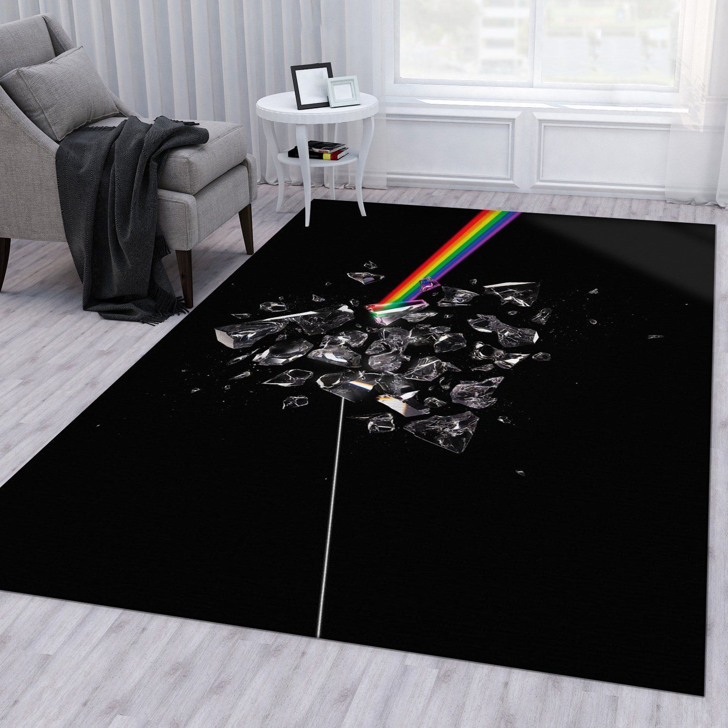 Pink Floyd Prism Area Rug For Gift Living Room Rug Home Decor Floor Decor - Indoor Outdoor Rugs