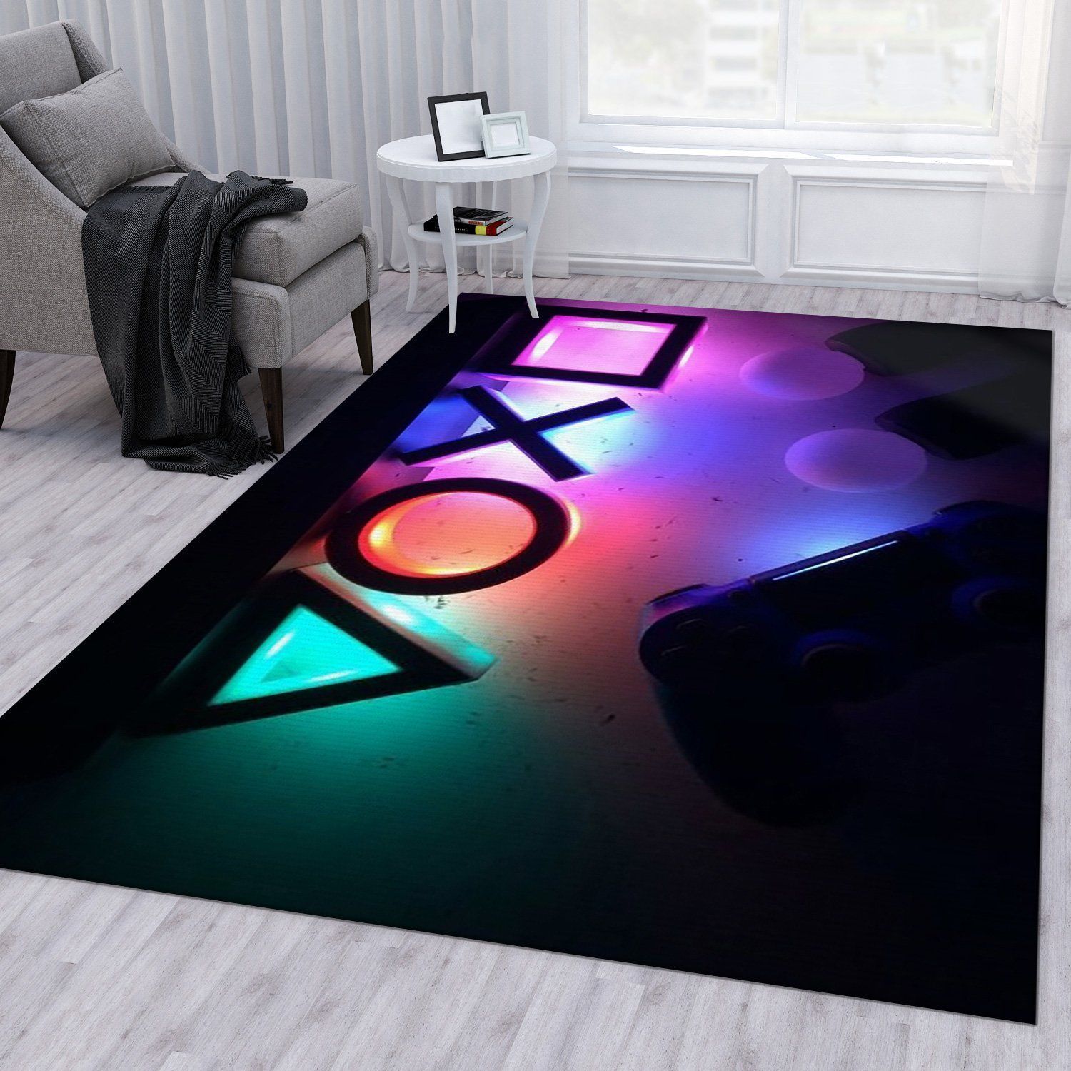 Playstation V46 Area Rug Bedroom Rug Home Decor Floor Decor - Indoor Outdoor Rugs