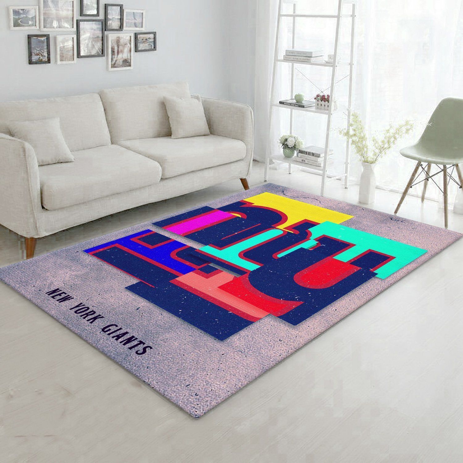 New York Giants NFL Area Rug Bedroom Rug Family Gift US Decor - Indoor Outdoor Rugs